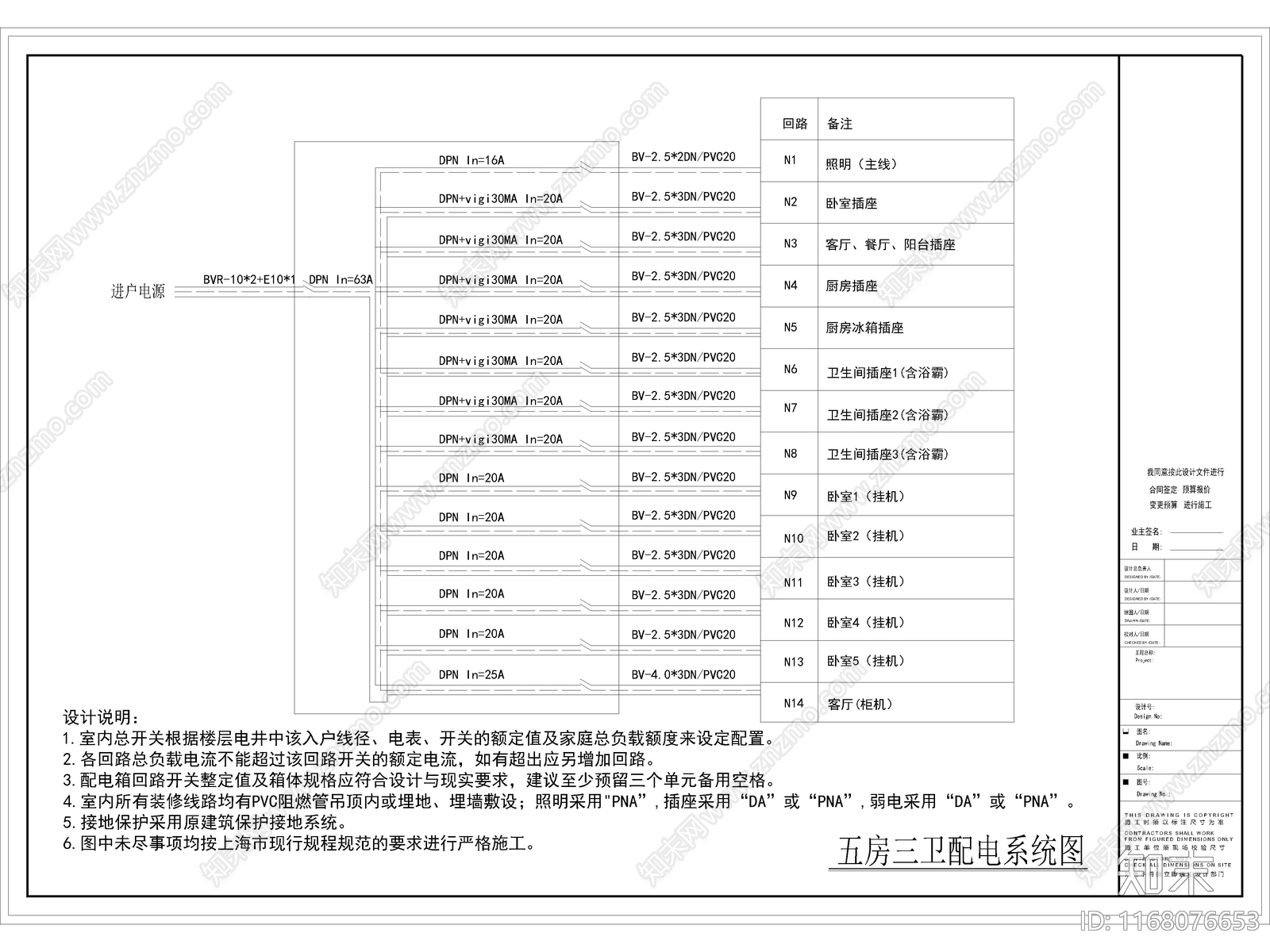 2024年最新配电系统图CAD图库施工图下载【ID:1168076653】