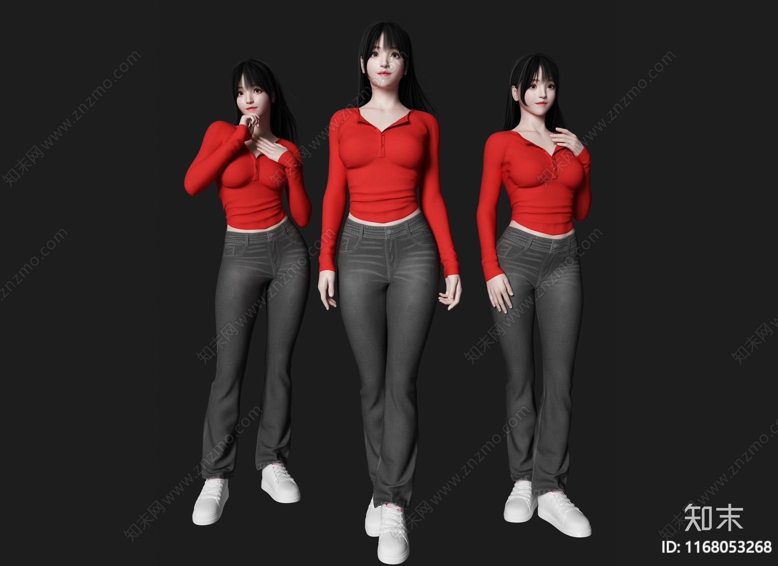 女人3D模型下载【ID:1168053268】