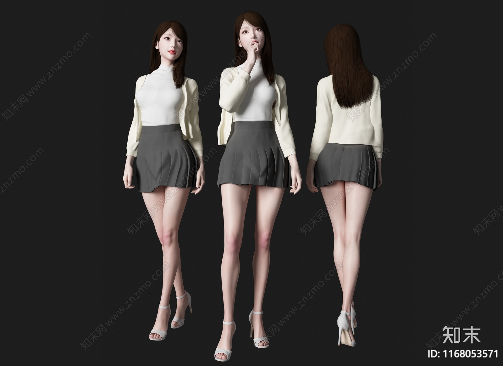 女人3D模型下载【ID:1168053571】