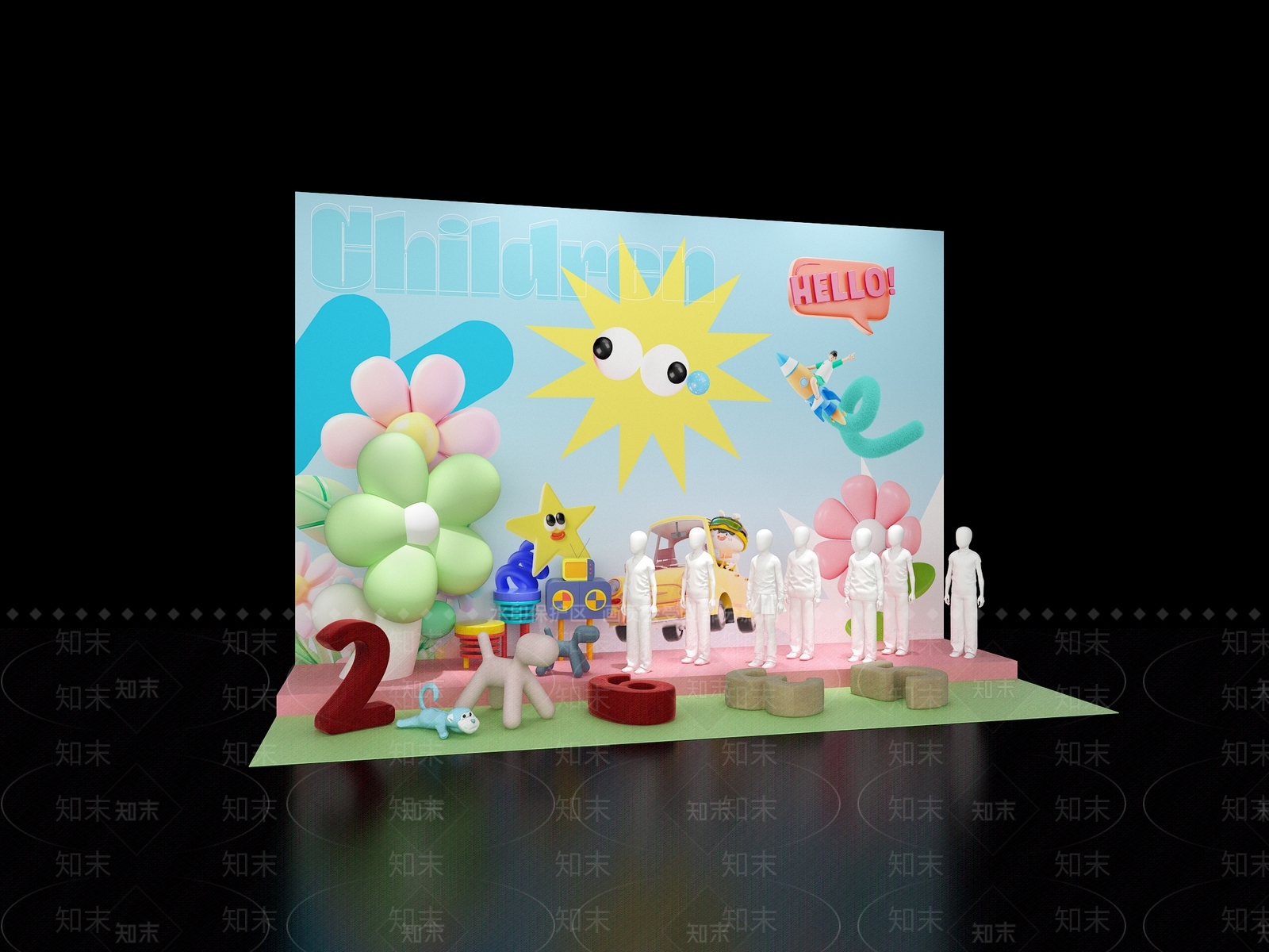 现代服装店3D模型下载【ID:1168055155】