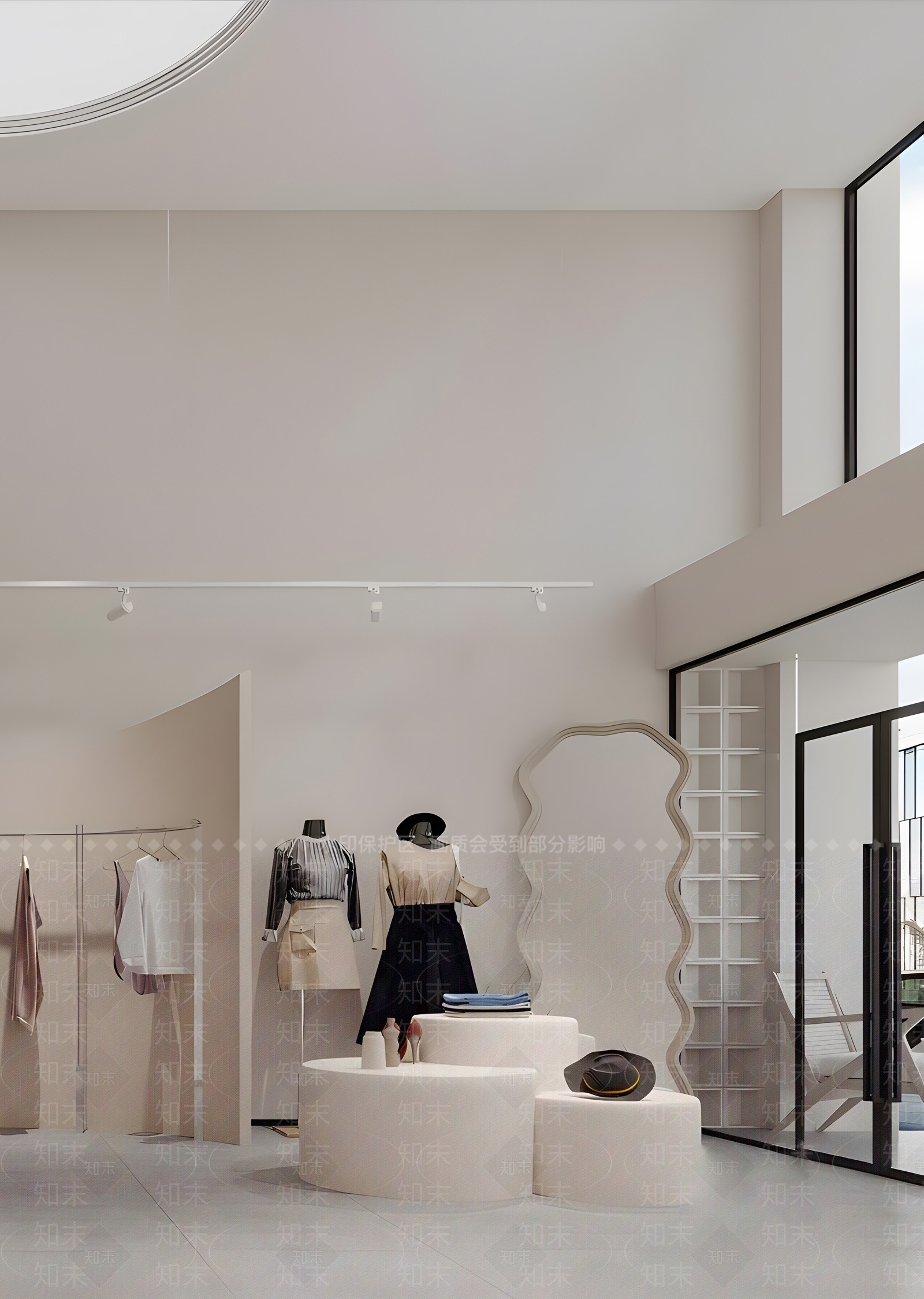 现代侘寂服装店SU模型下载【ID:1168055407】