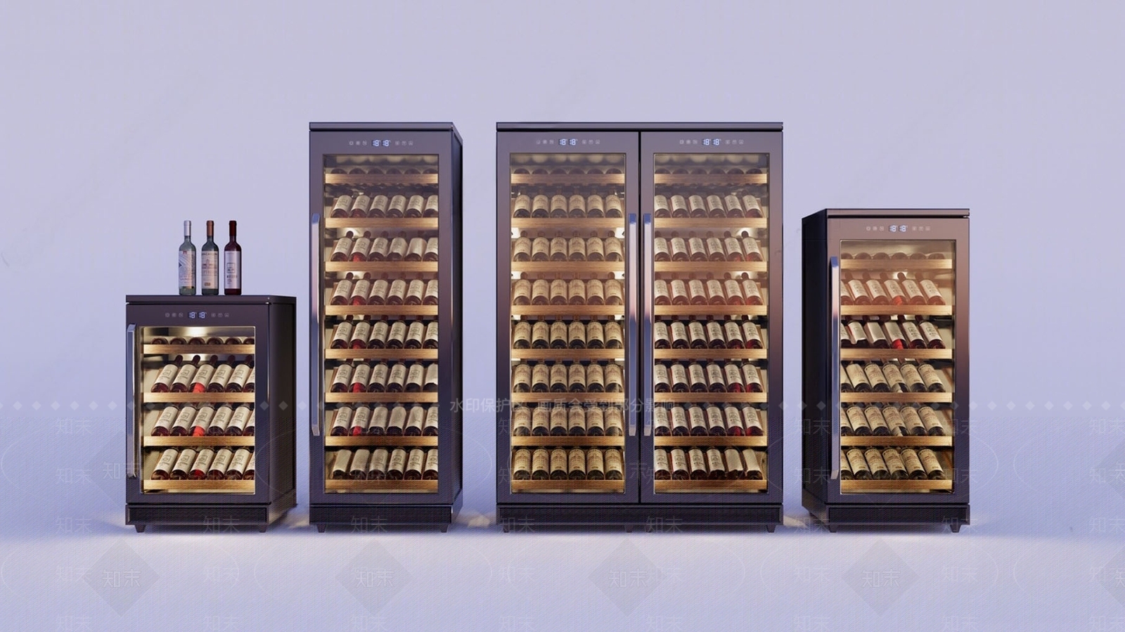 现代酒柜3D模型下载【ID:1168055893】