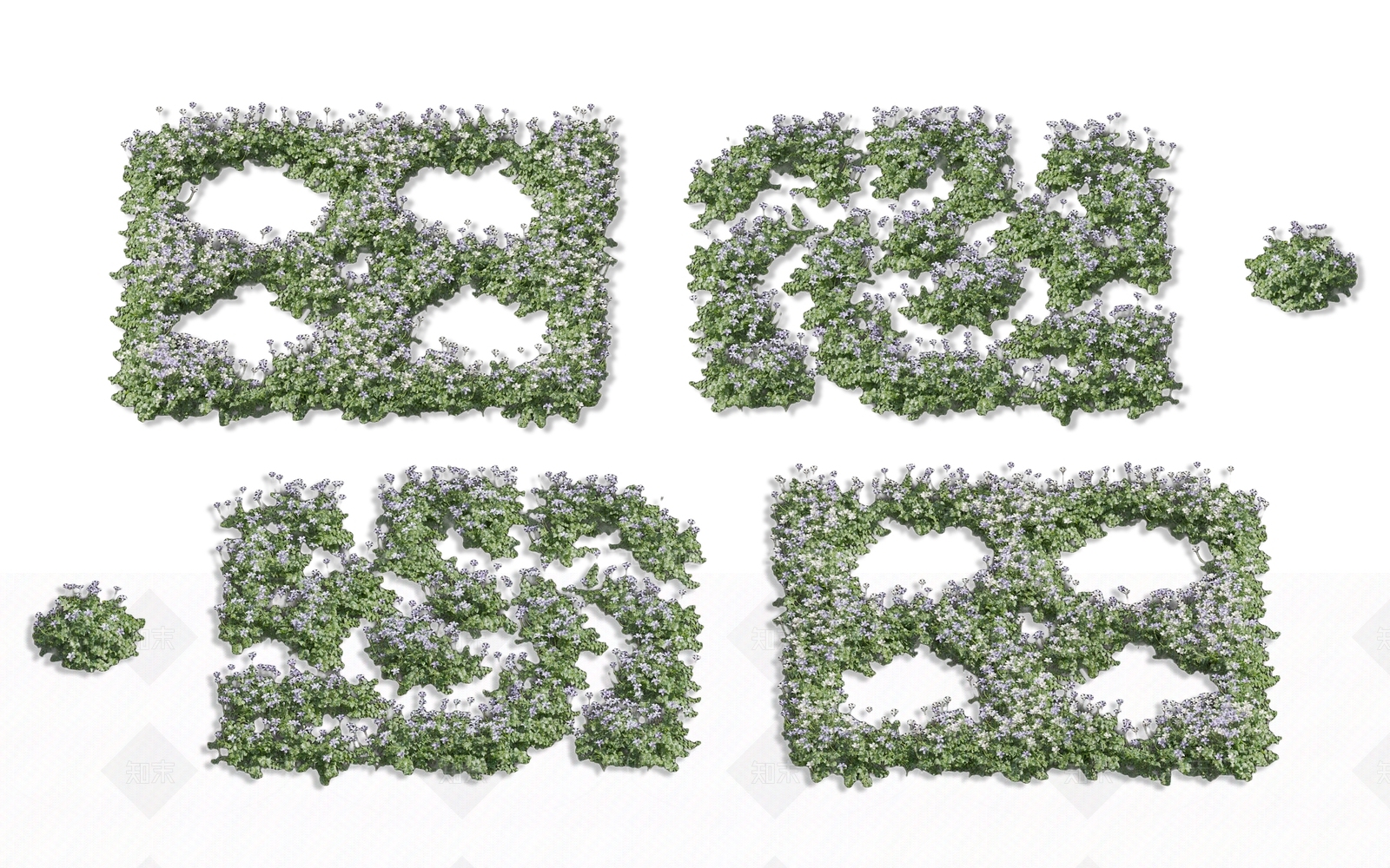 花草组合3D模型下载【ID:1168058739】