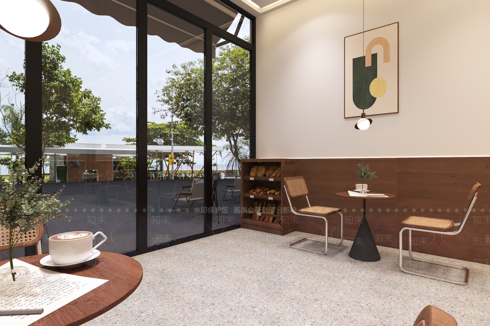 日式侘寂甜品面包店3D模型下载【ID:1168064741】