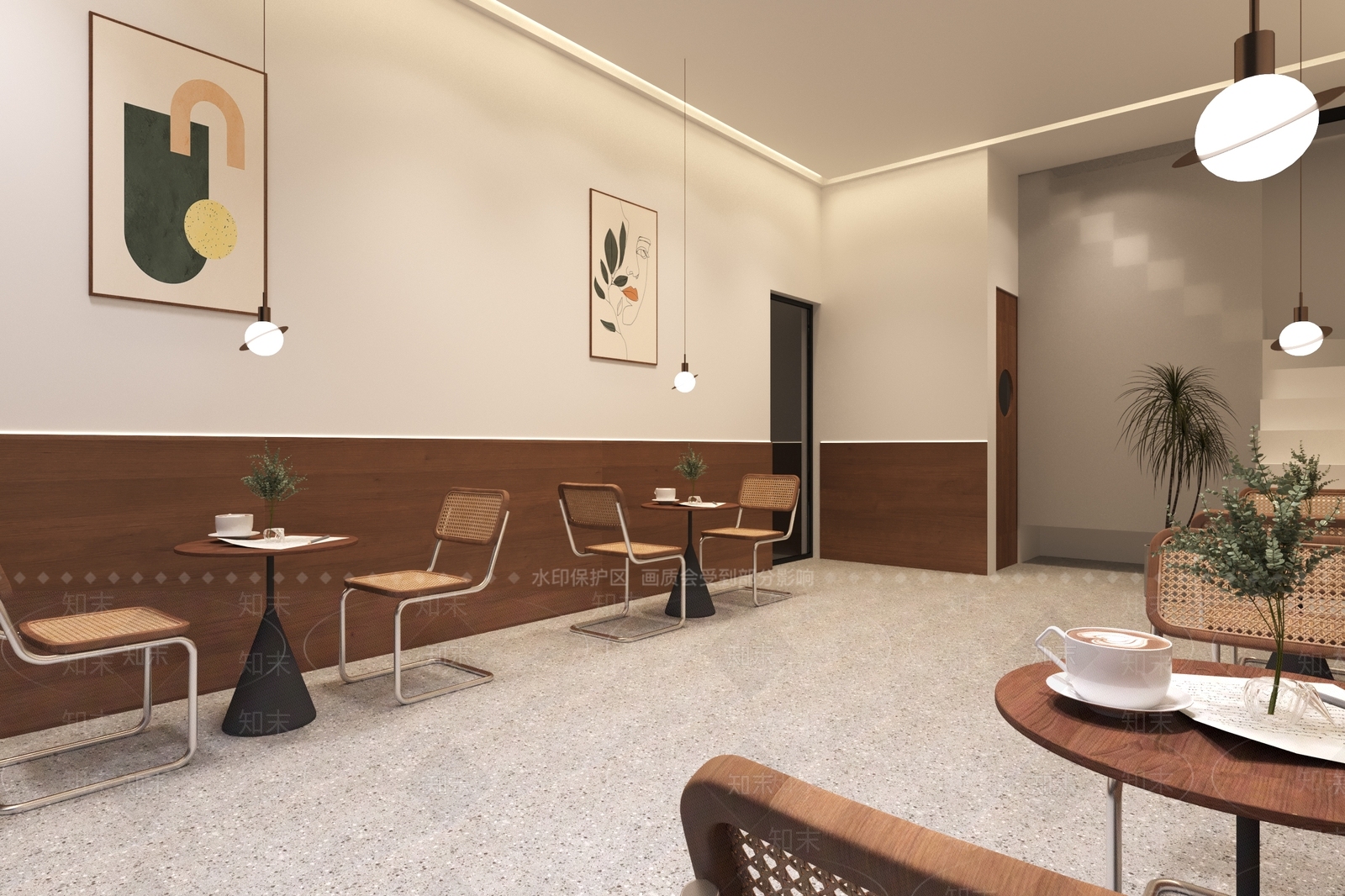 日式侘寂甜品面包店3D模型下载【ID:1168064741】