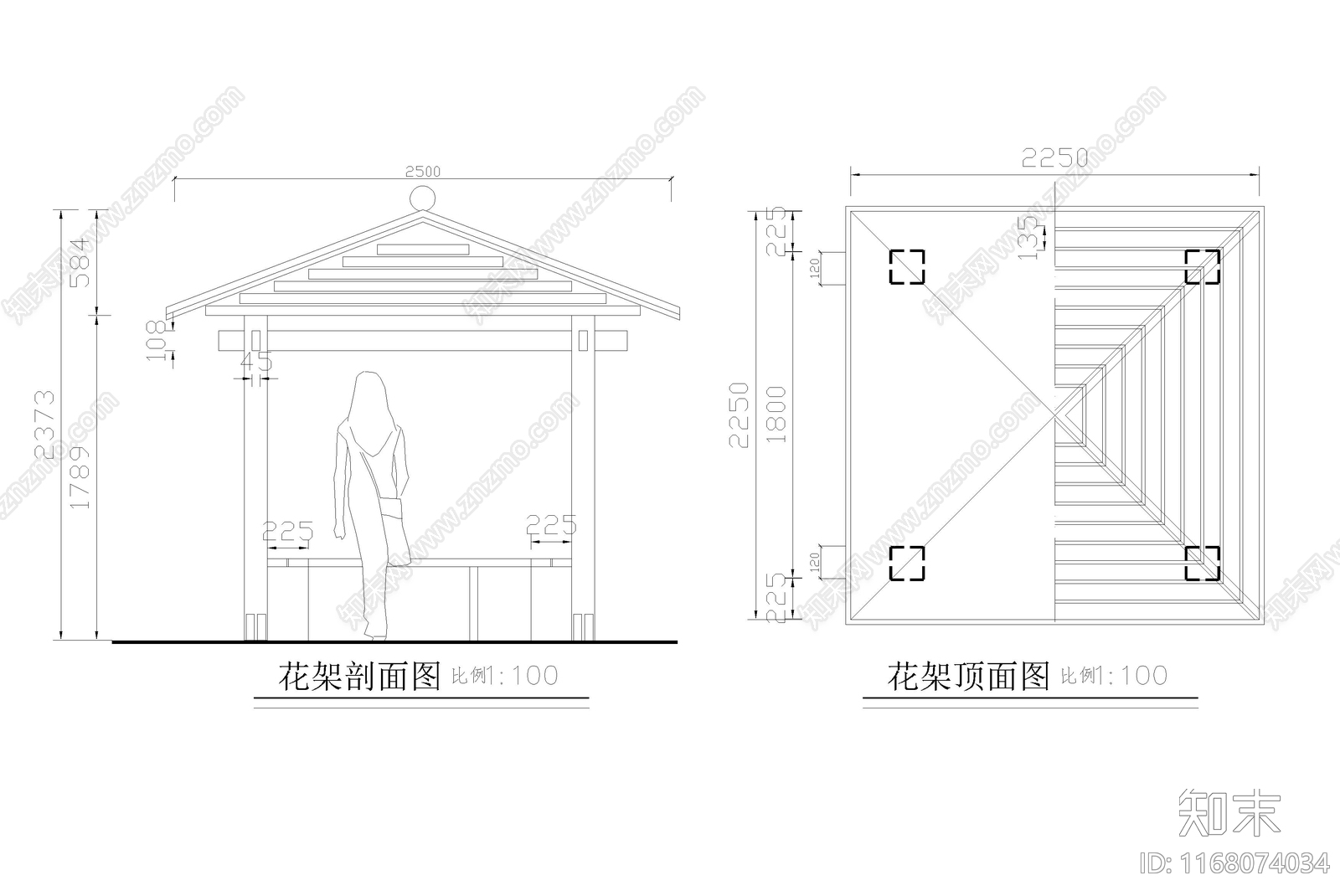 现代庭院cad施工图下载【ID:1168074034】