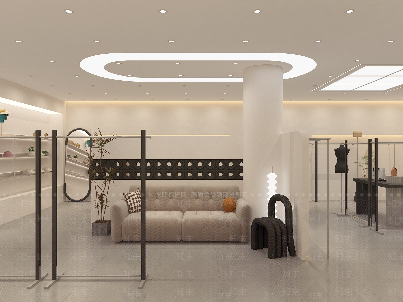 现代服装店3D模型下载【ID:1168076097】