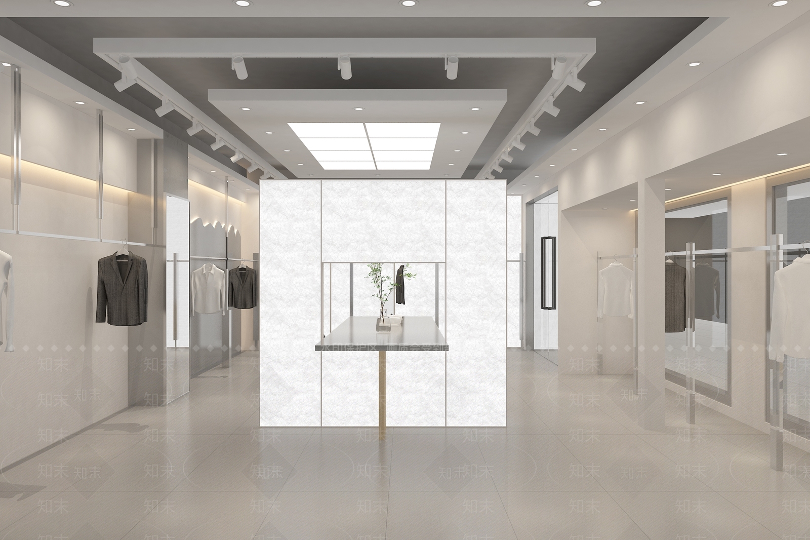 现代简约服装店3D模型下载【ID:1168076186】