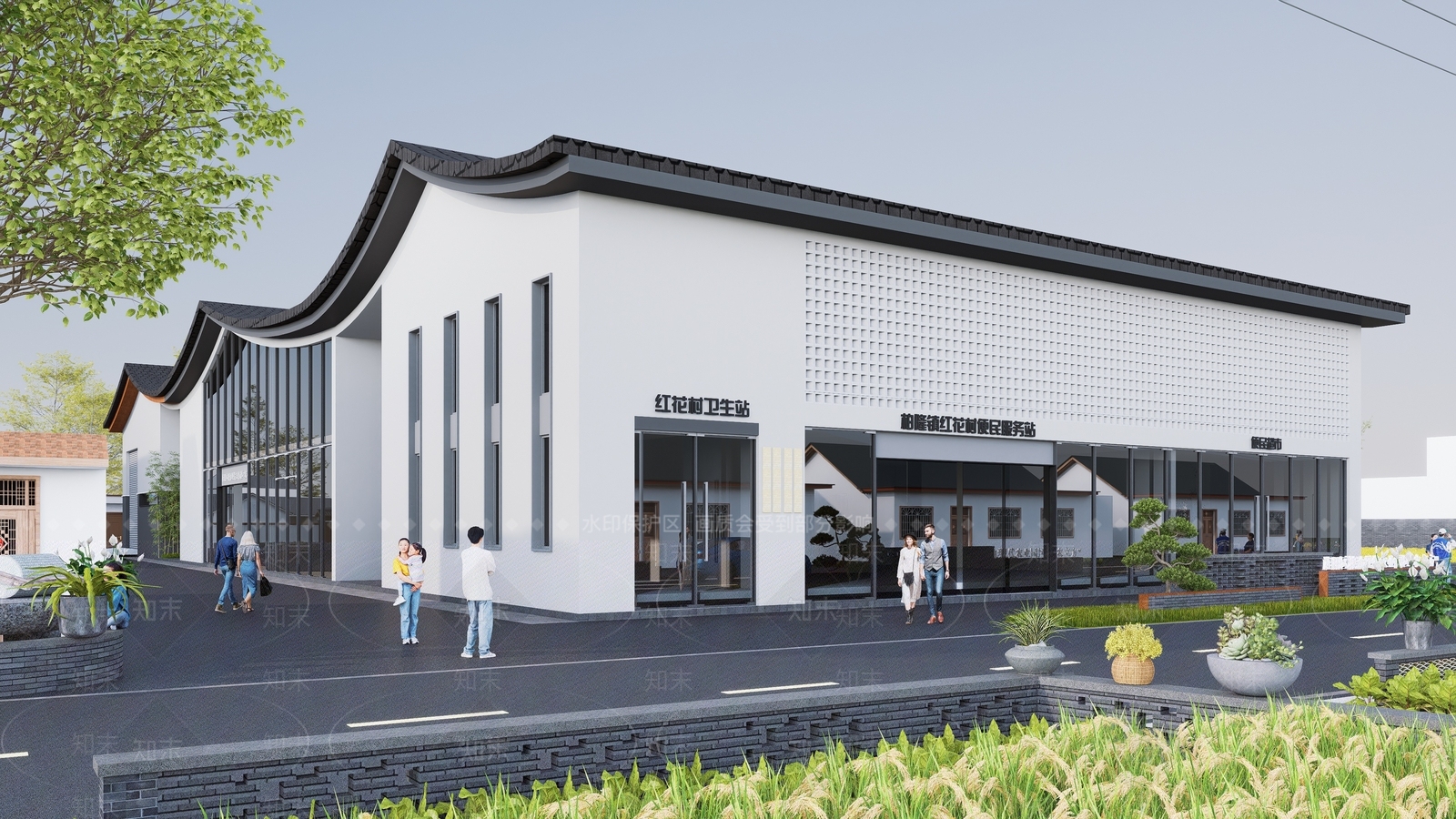 现代新中式其他农业建筑SU模型下载【ID:1168076774】