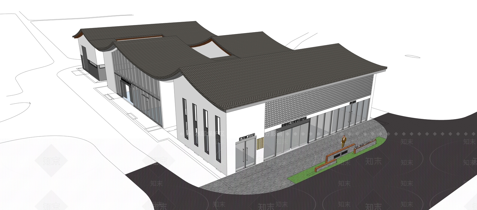 现代新中式其他农业建筑SU模型下载【ID:1168076774】
