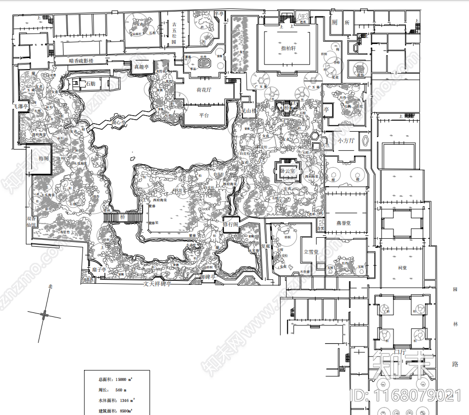 中式综合景观图库施工图下载【ID:1168079021】
