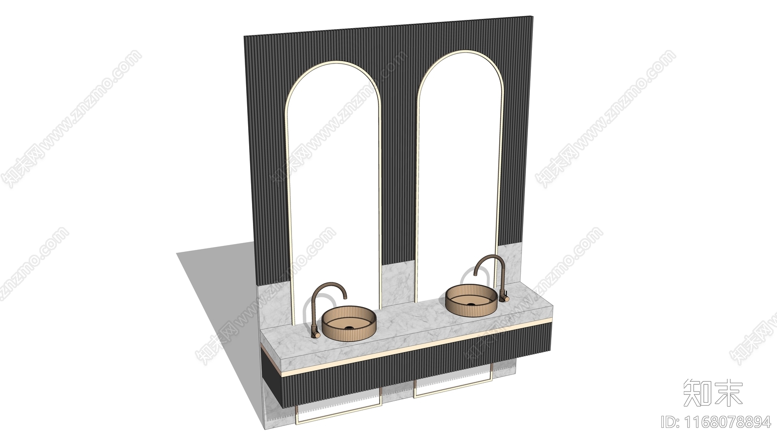 洗手台SU模型下载【ID:1168078894】