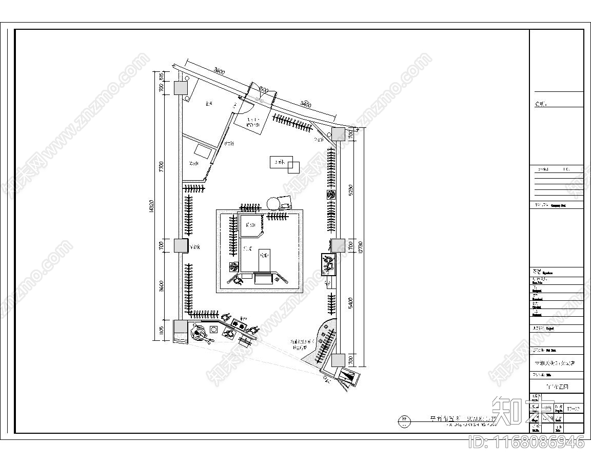 现代新中式住宅楼建筑cad施工图下载【ID:1168086946】