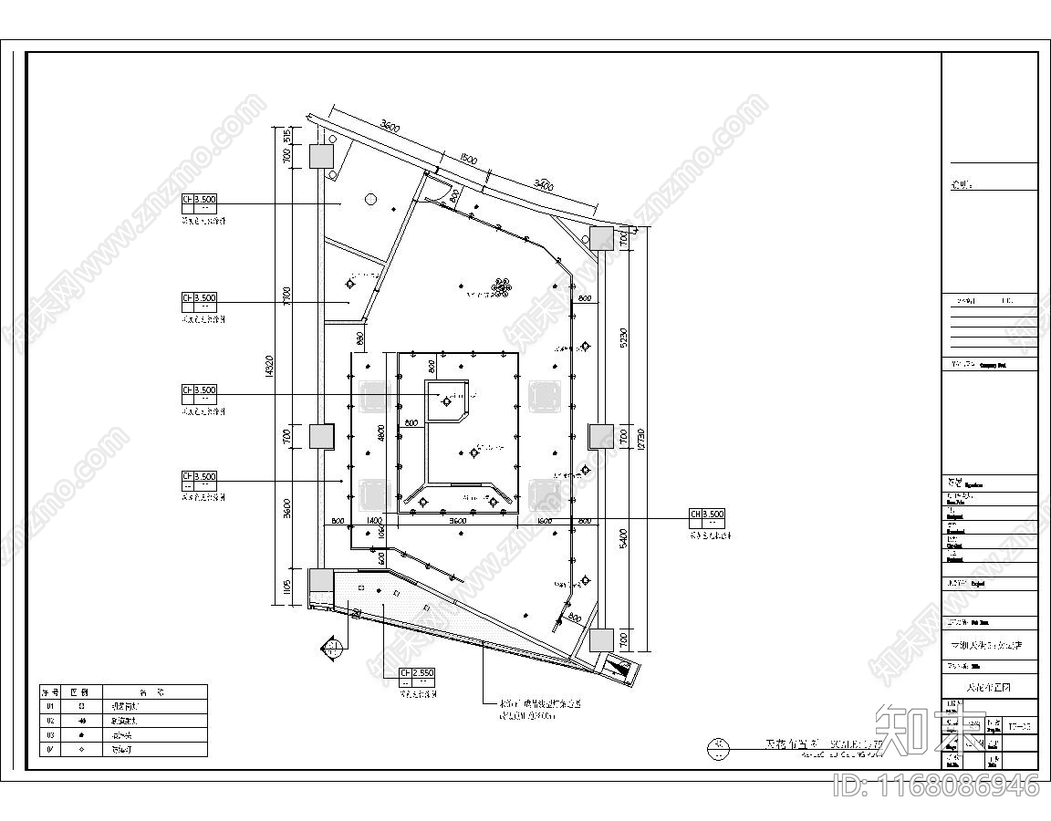 现代新中式住宅楼建筑cad施工图下载【ID:1168086946】