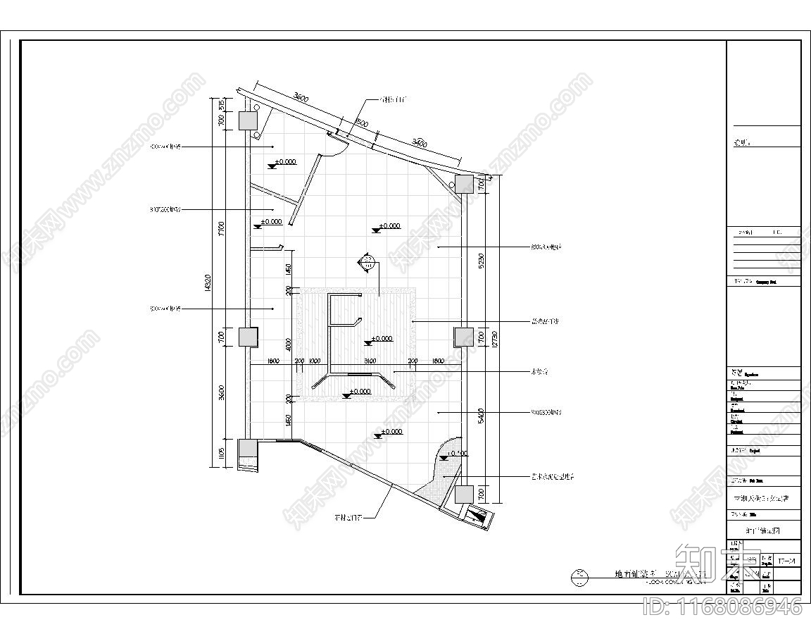 现代新中式住宅楼建筑cad施工图下载【ID:1168086946】