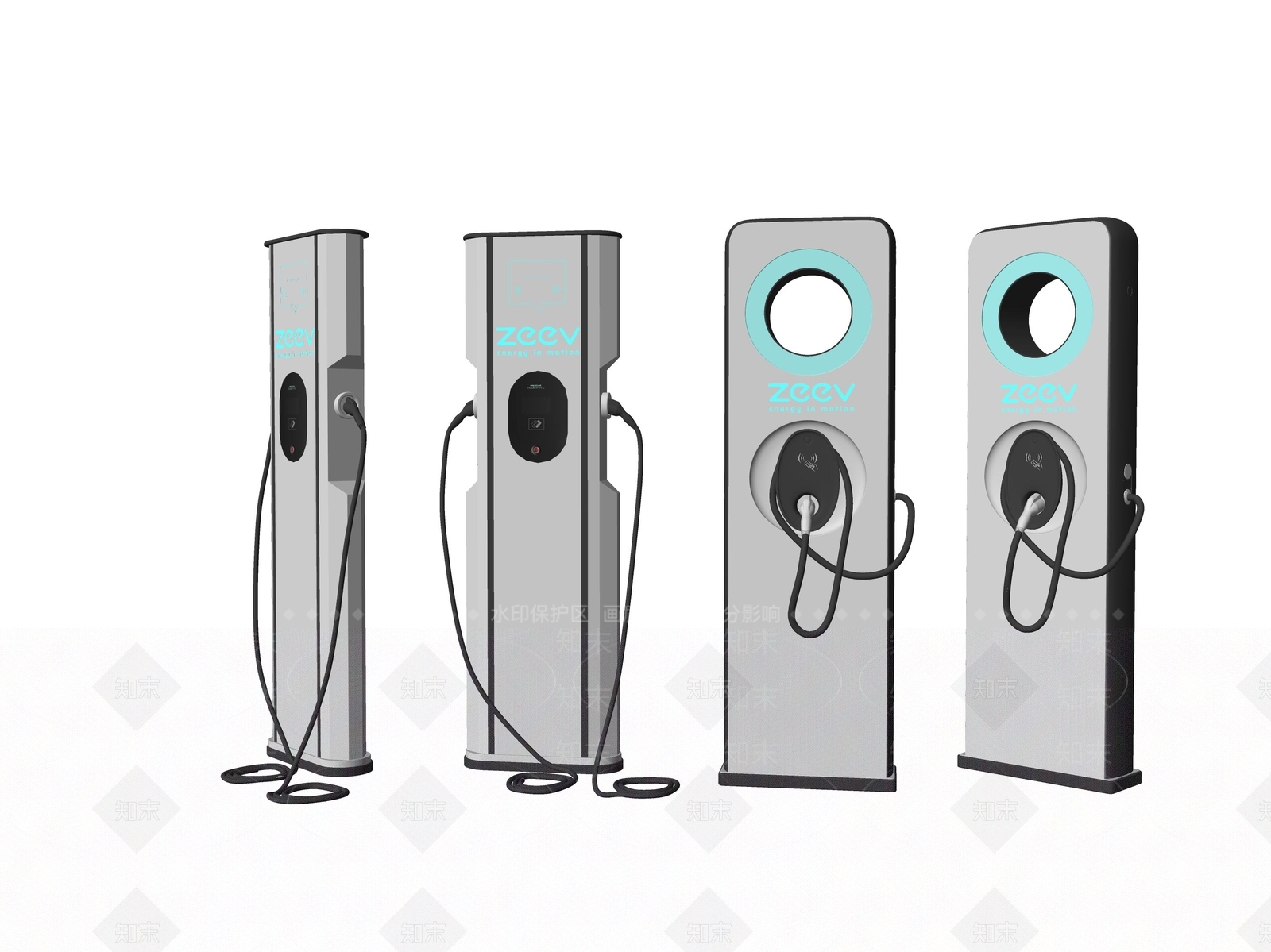 充电桩SU模型下载【ID:1168087878】