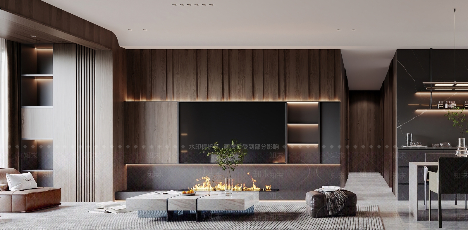 现代工业客餐厅3D模型下载【ID:1168090803】