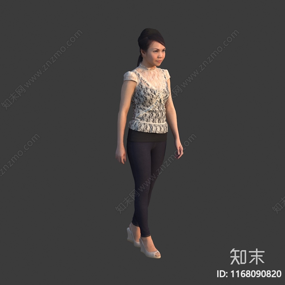 女人3D模型下载【ID:1168090820】