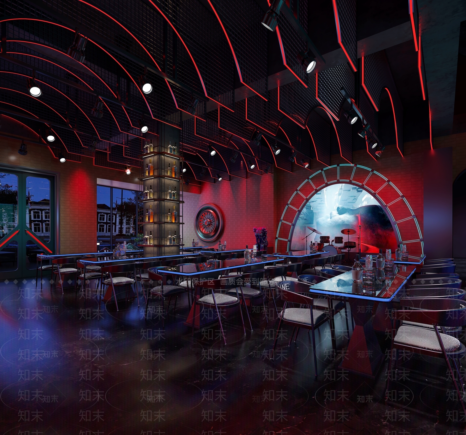 现代酒馆3D模型下载【ID:1168092174】