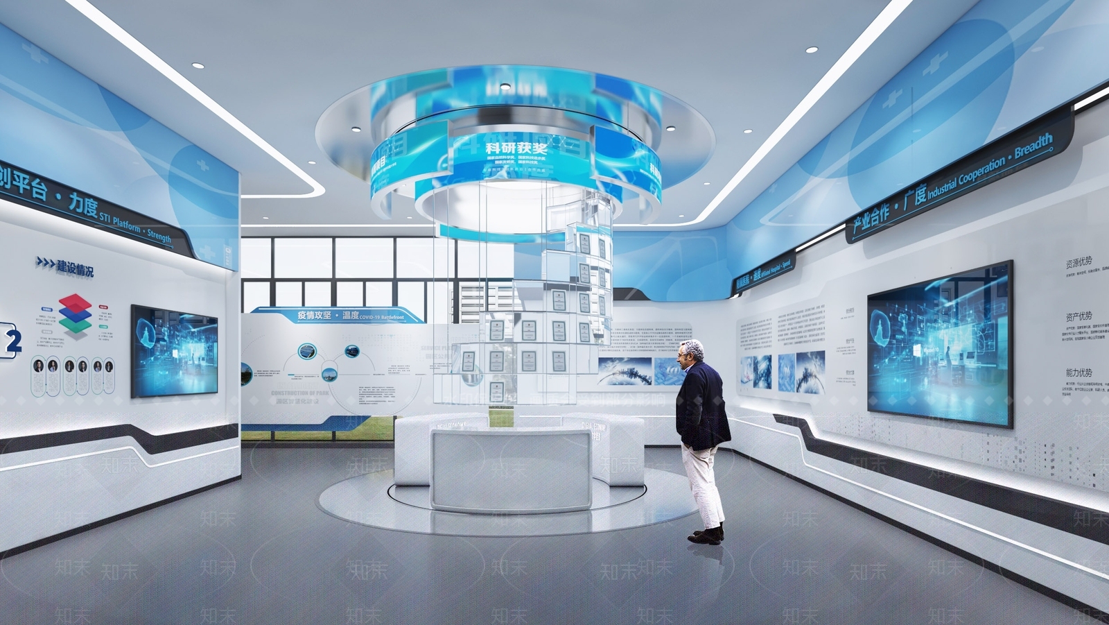 现代科技展厅3D模型下载【ID:1214686548】
