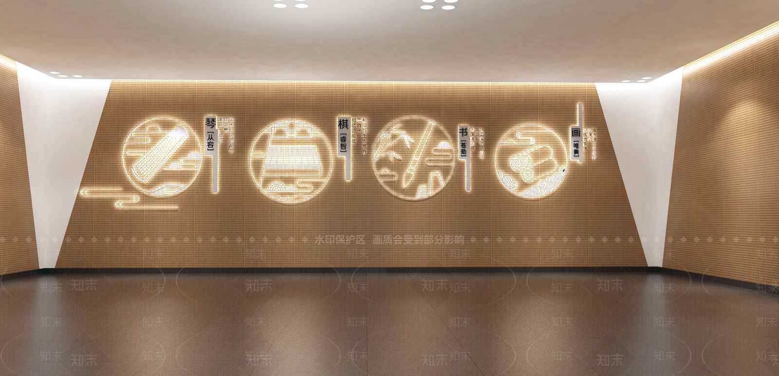 现代教室SU模型下载【ID:1215205673】
