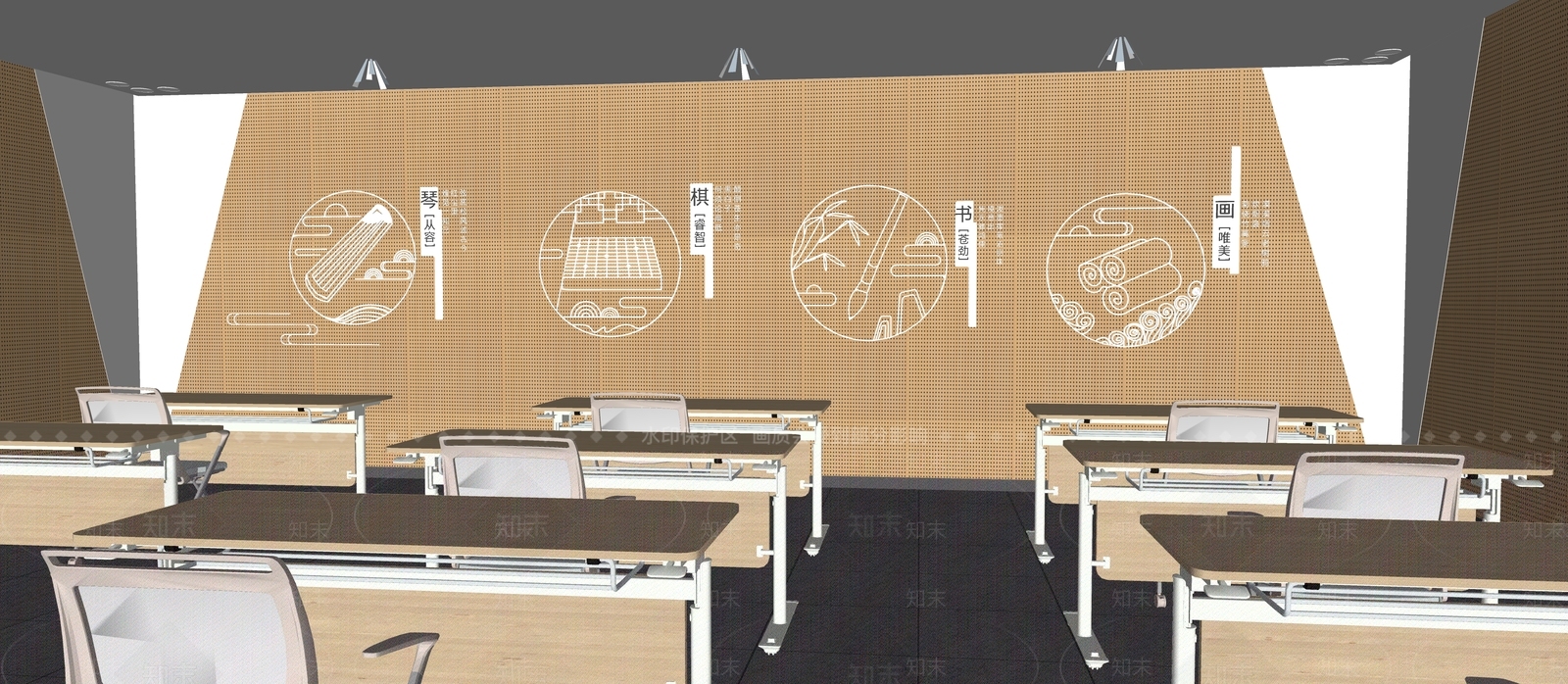 现代其他文化空间SU模型下载【ID:1168100787】