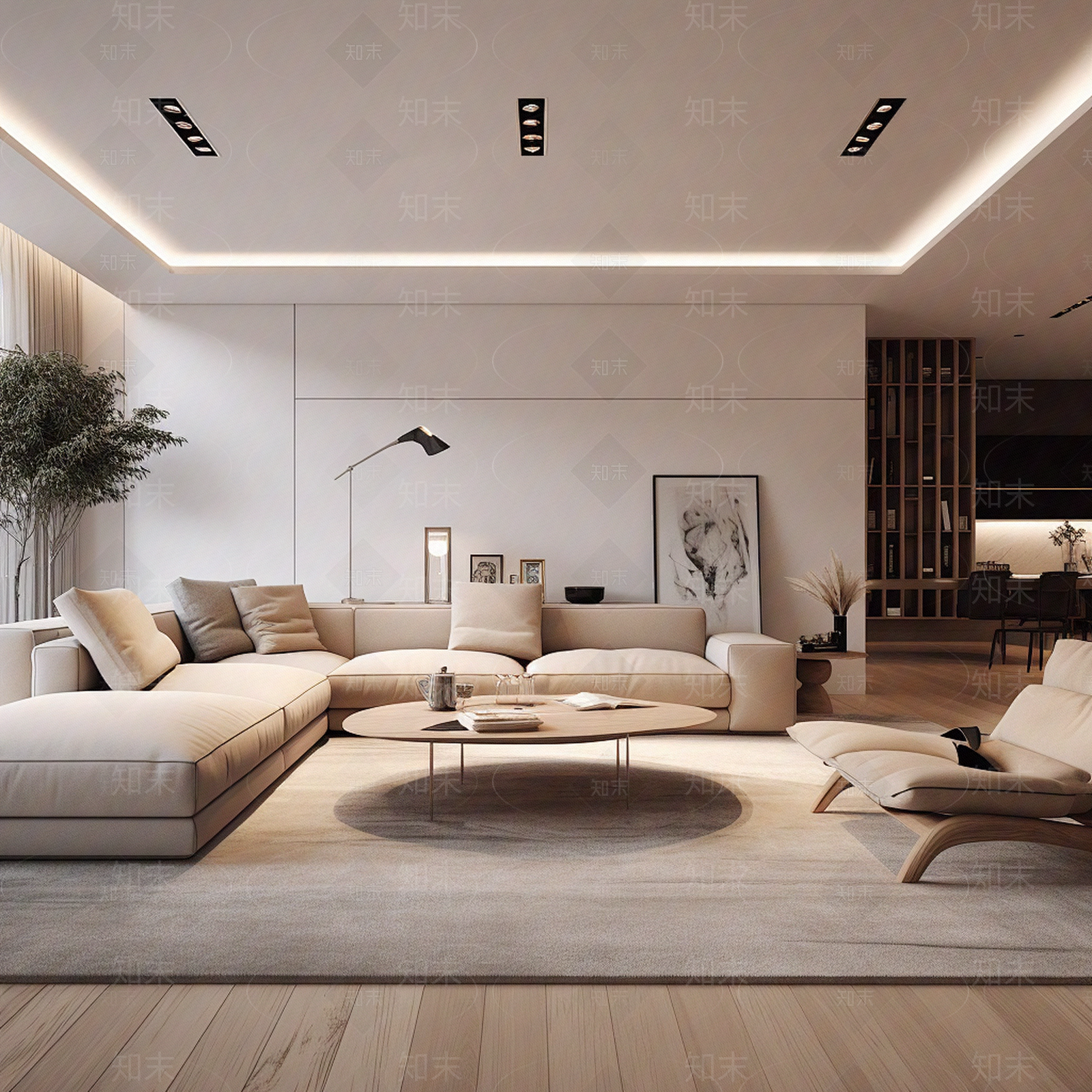 现代客厅贴图下载【ID:1168102193】