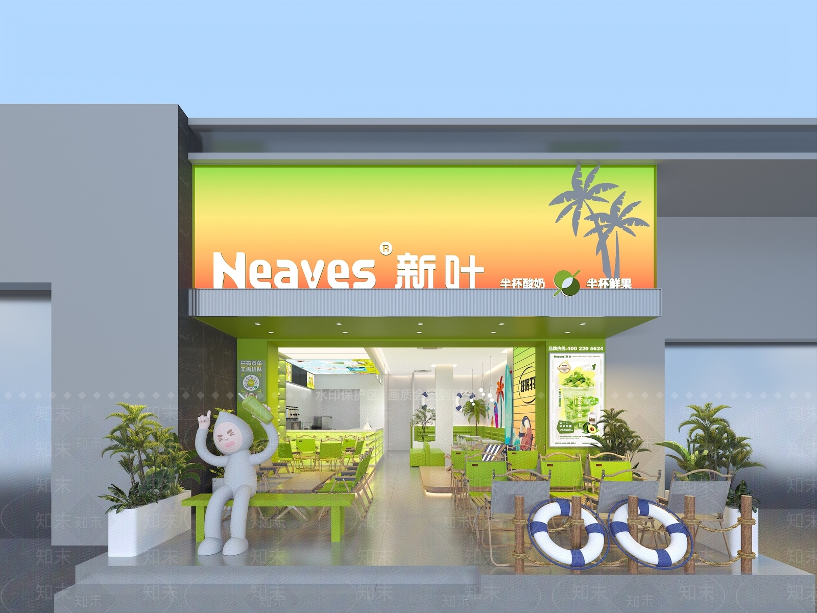 现代咖啡厅3D模型下载【ID:1214686655】
