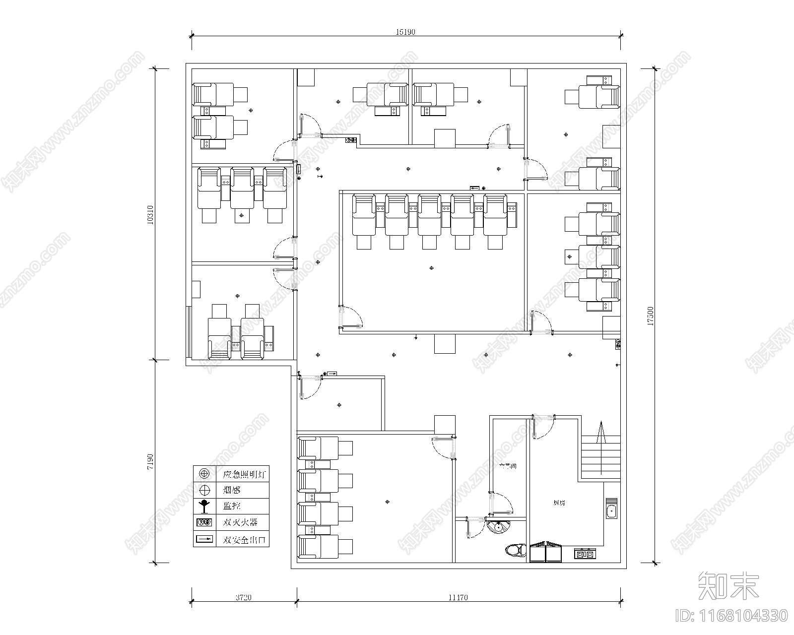 现代新中式住宅楼建筑cad施工图下载【ID:1168104330】