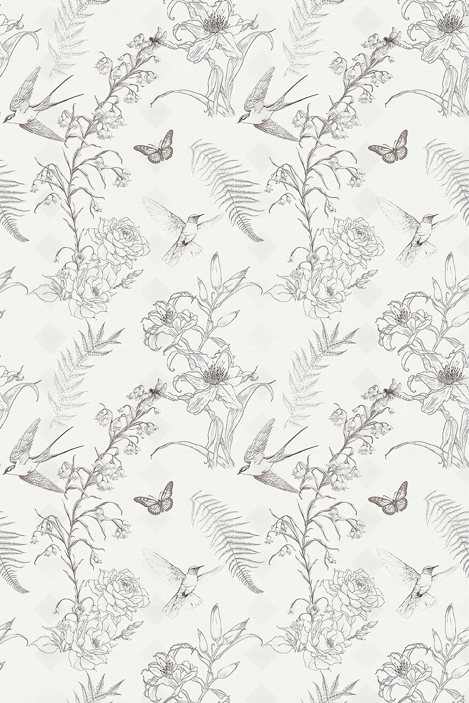 现代中古壁纸贴图下载【ID:1168105748】