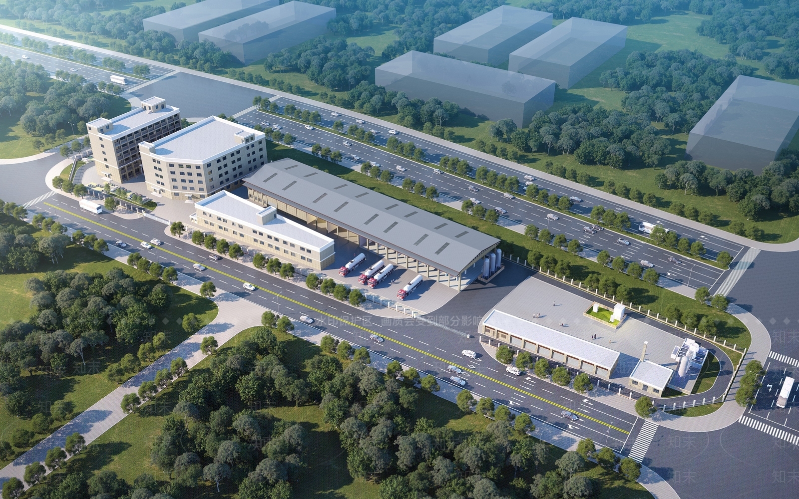 现代厂房3D模型下载【ID:1168110415】
