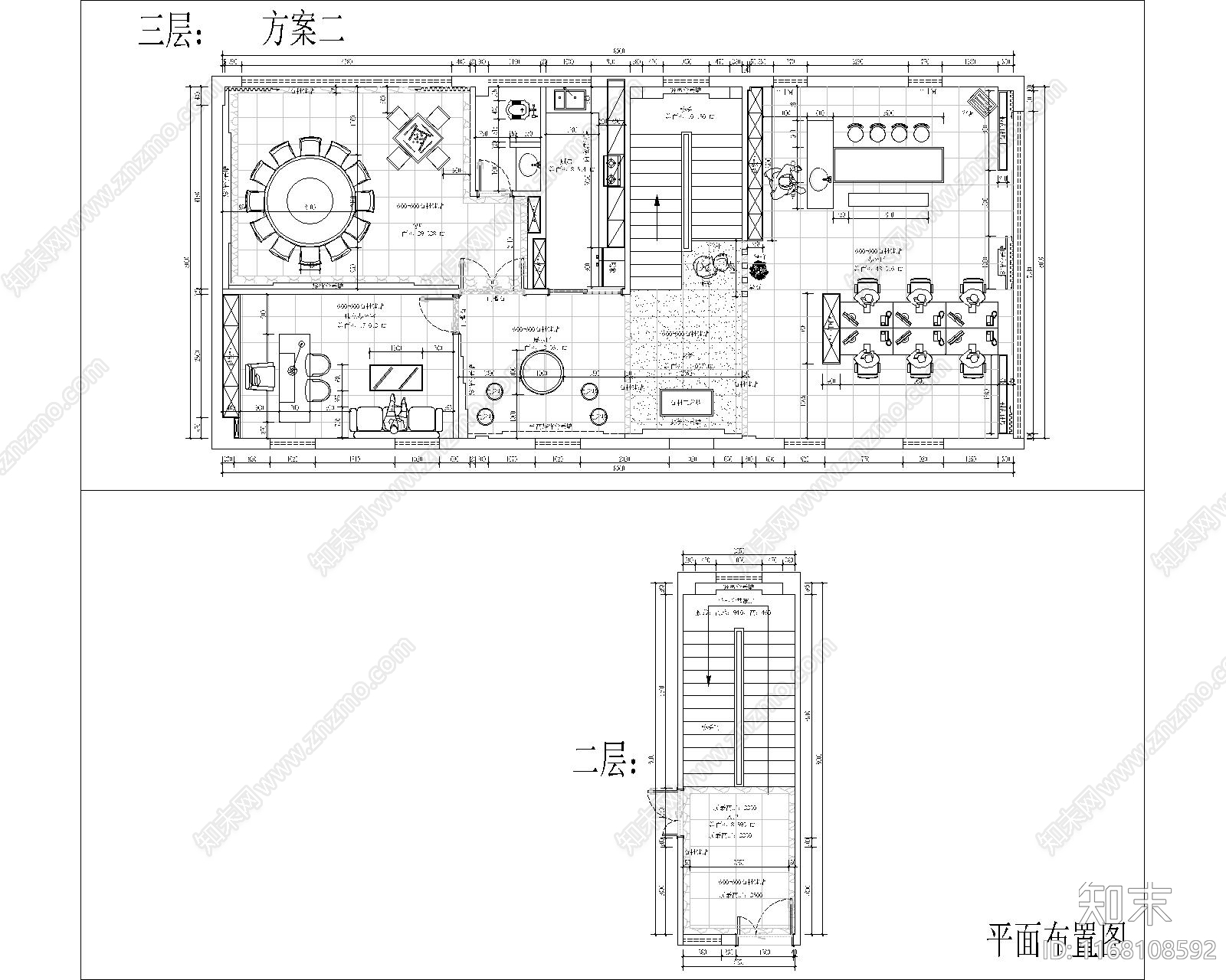 现代新中式其他商业建筑cad施工图下载【ID:1168108592】
