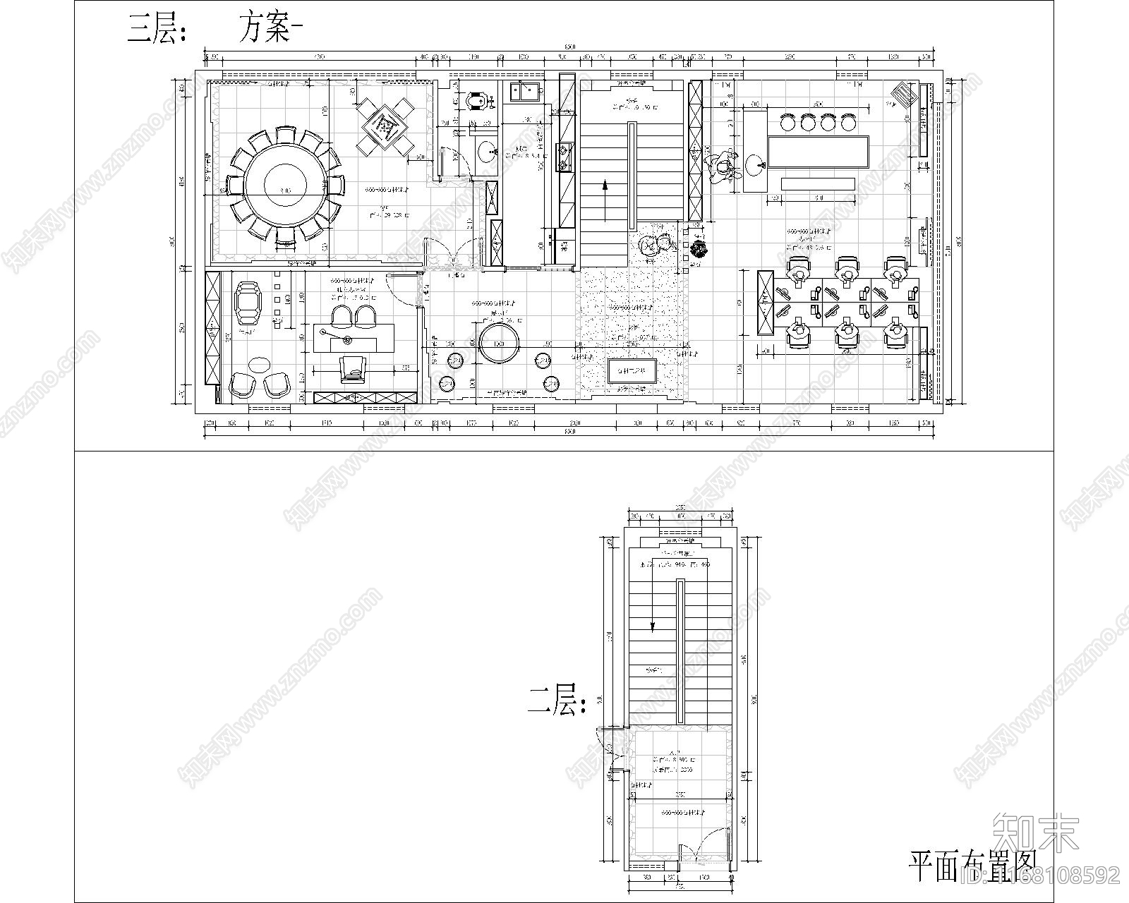 现代新中式其他商业建筑cad施工图下载【ID:1168108592】