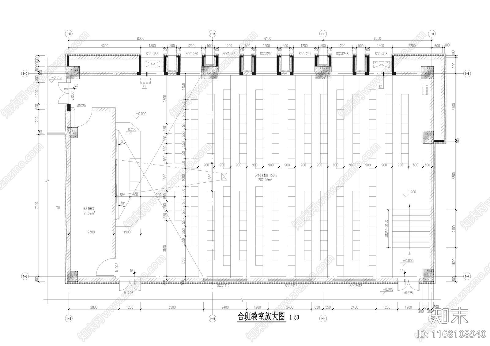 现代学校建筑施工图下载【ID:1168108940】