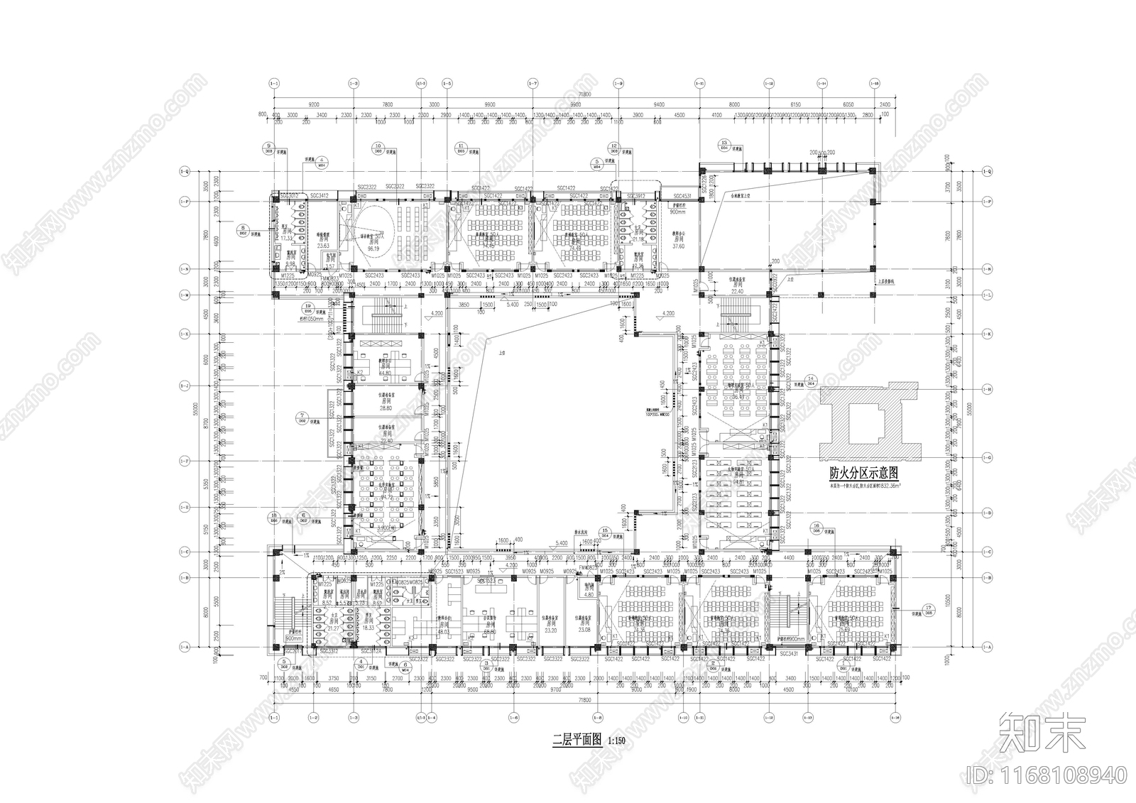 现代学校建筑施工图下载【ID:1168108940】