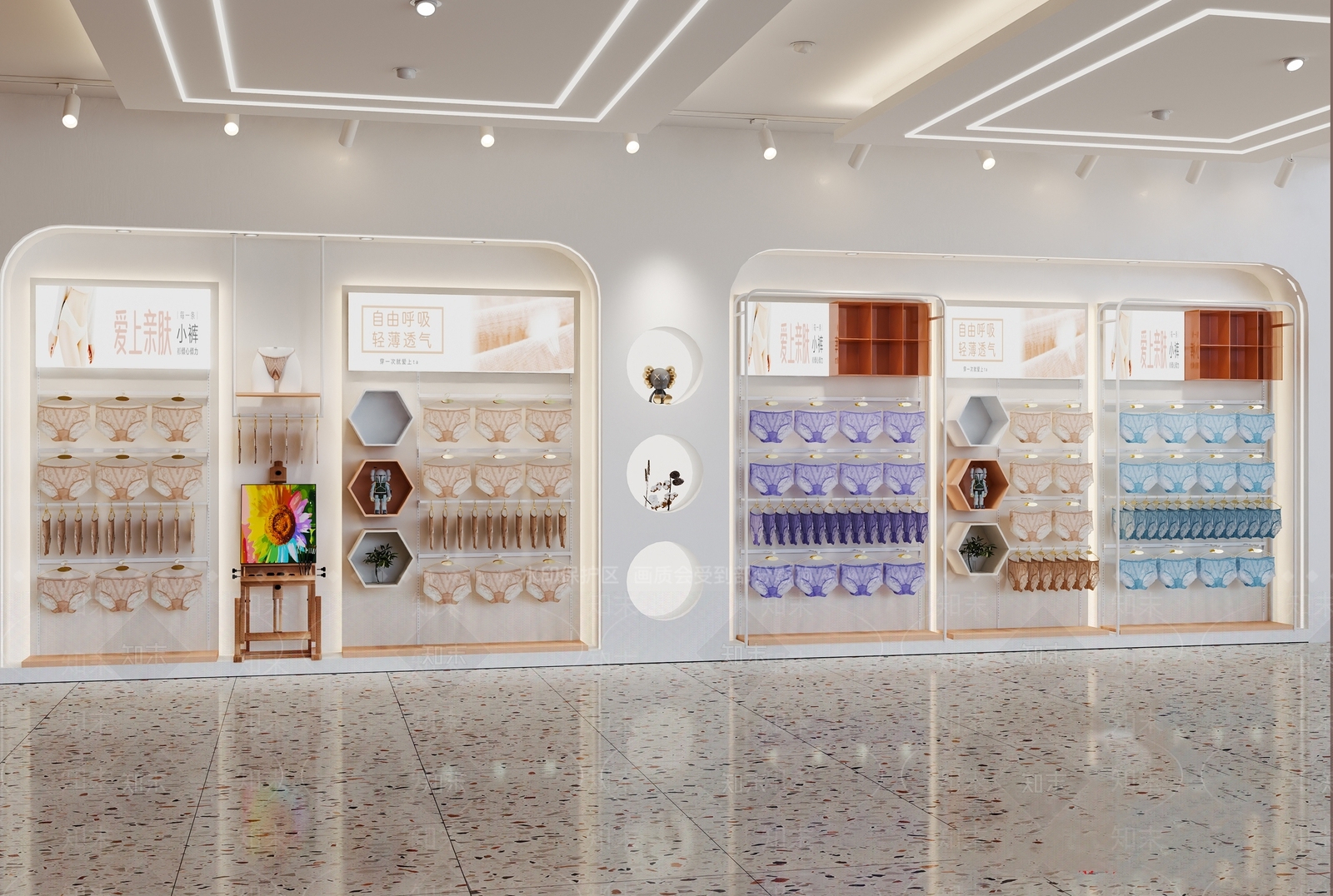 新中式现代服装店3D模型下载【ID:1168112188】