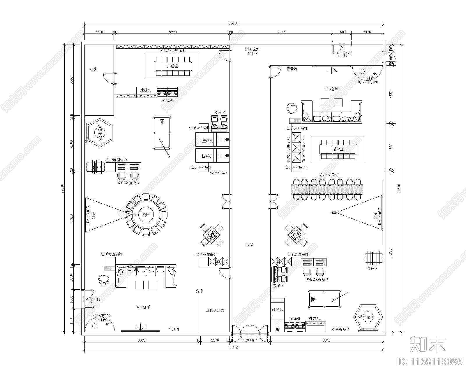 现代新中式住宅楼建筑cad施工图下载【ID:1168113096】