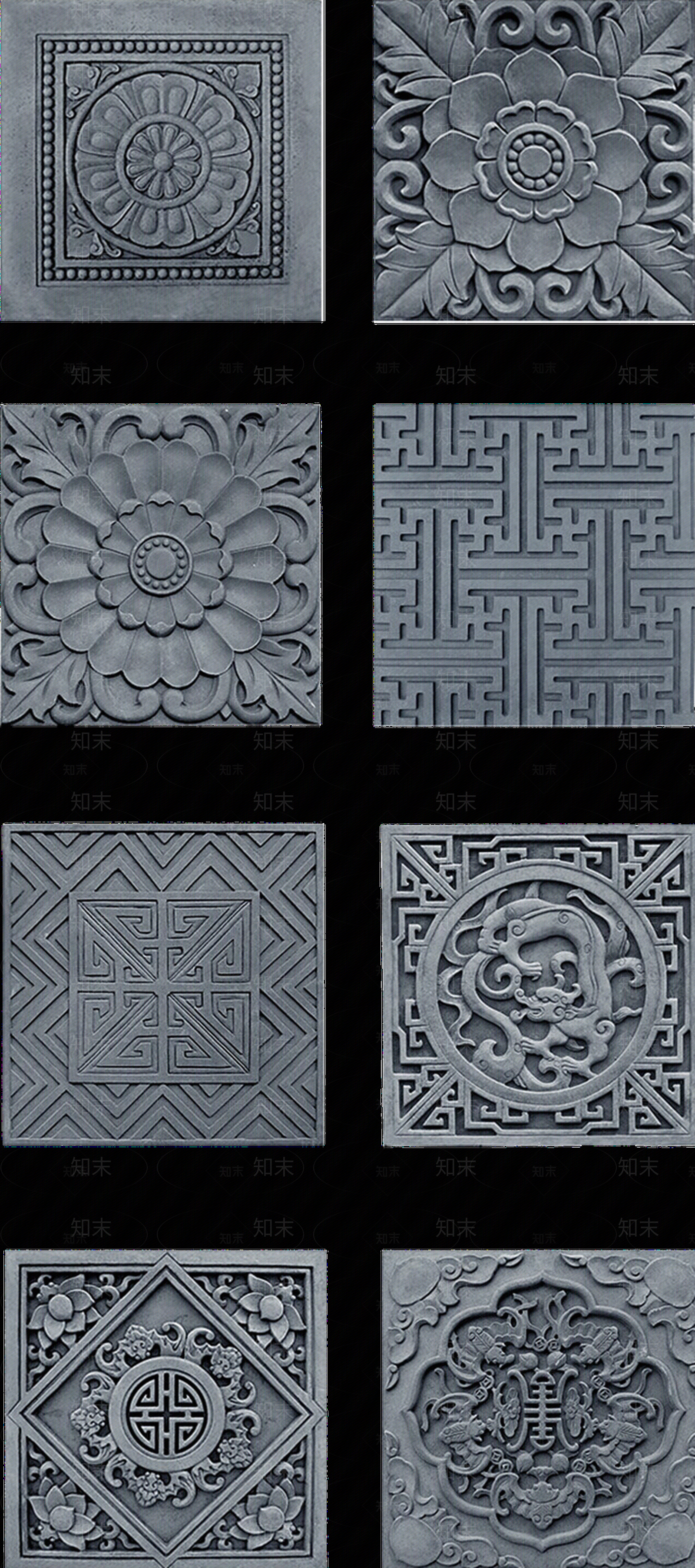 中式新中式石材拼花贴图下载【ID:1168114514】