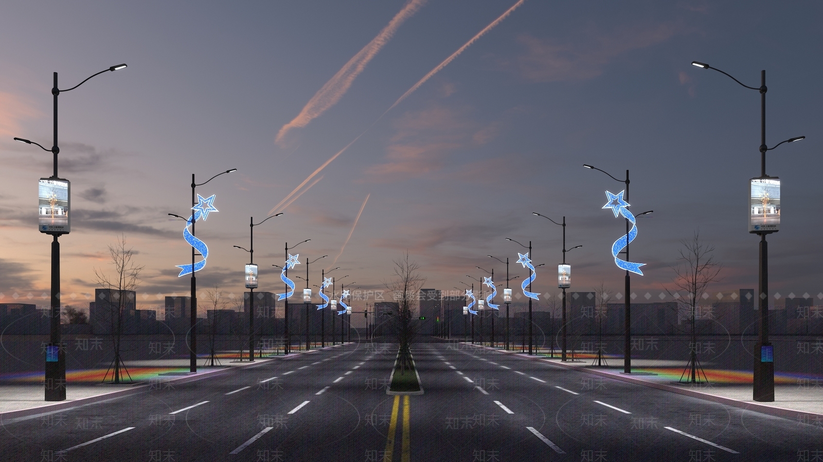 现代路灯3D模型下载【ID:1168115353】