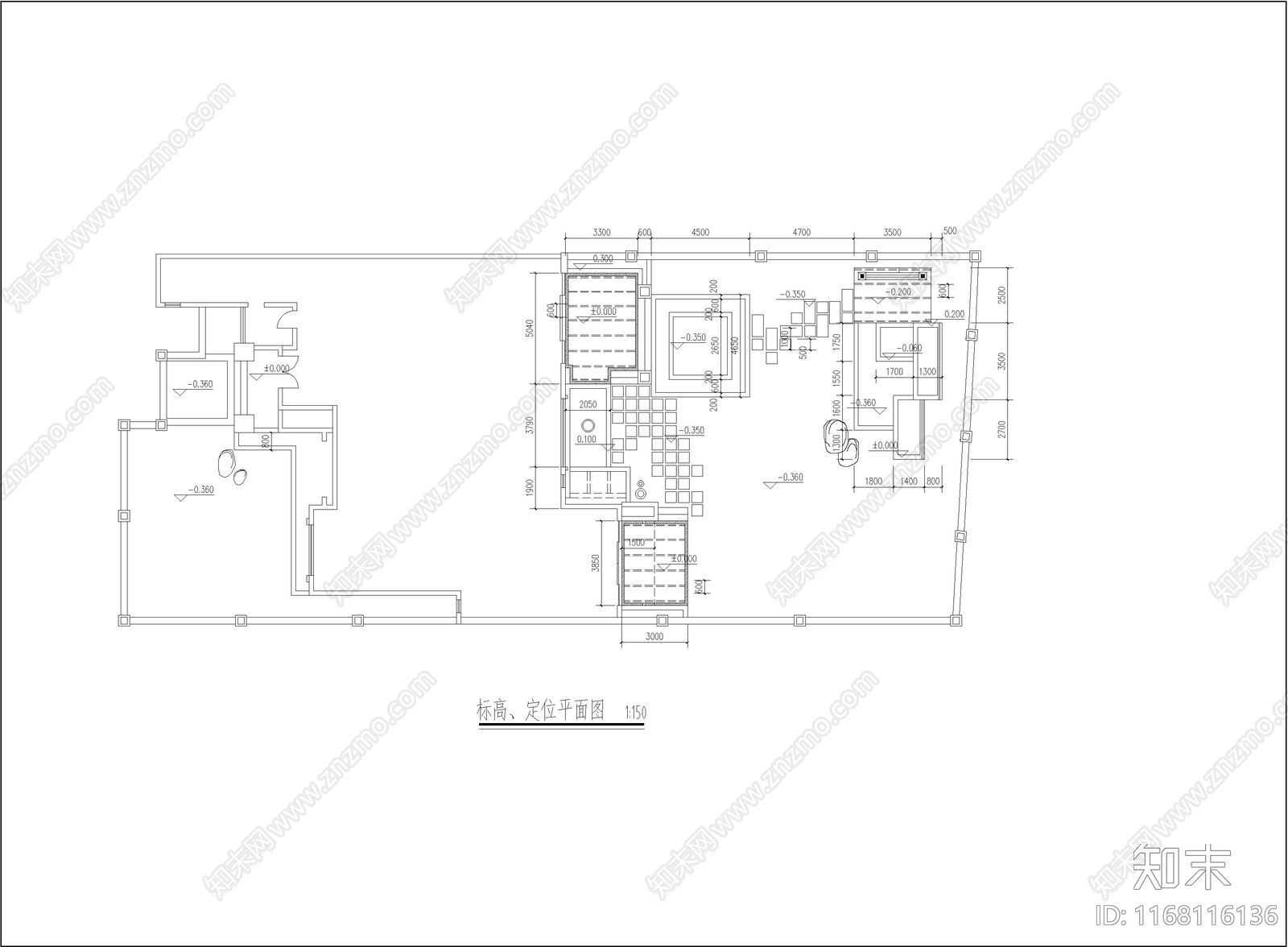 现代庭院cad施工图下载【ID:1168116136】
