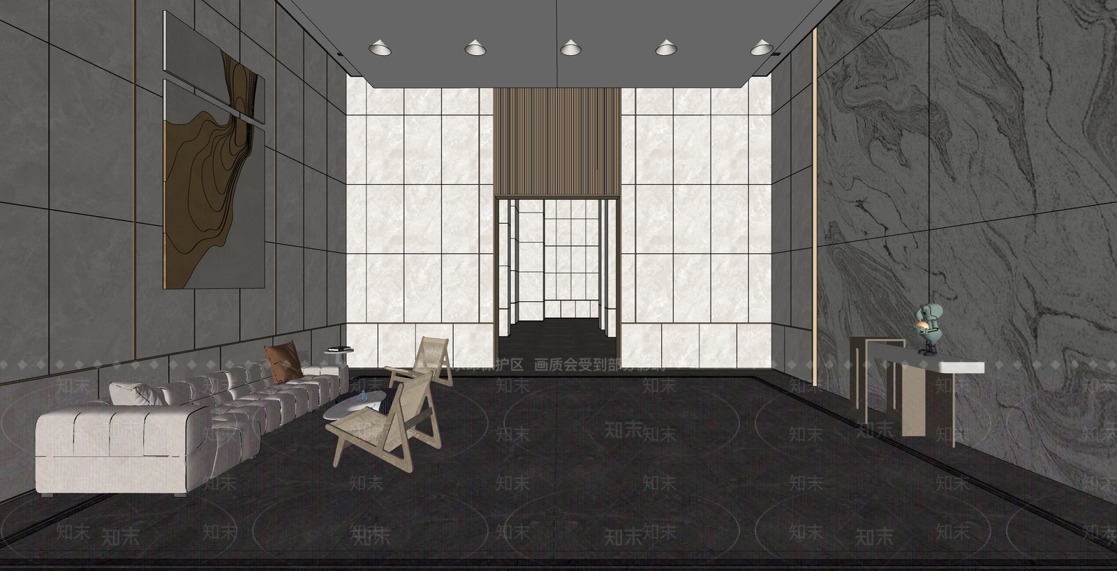 现代轻奢其他公共空间SU模型下载【ID:1168116873】