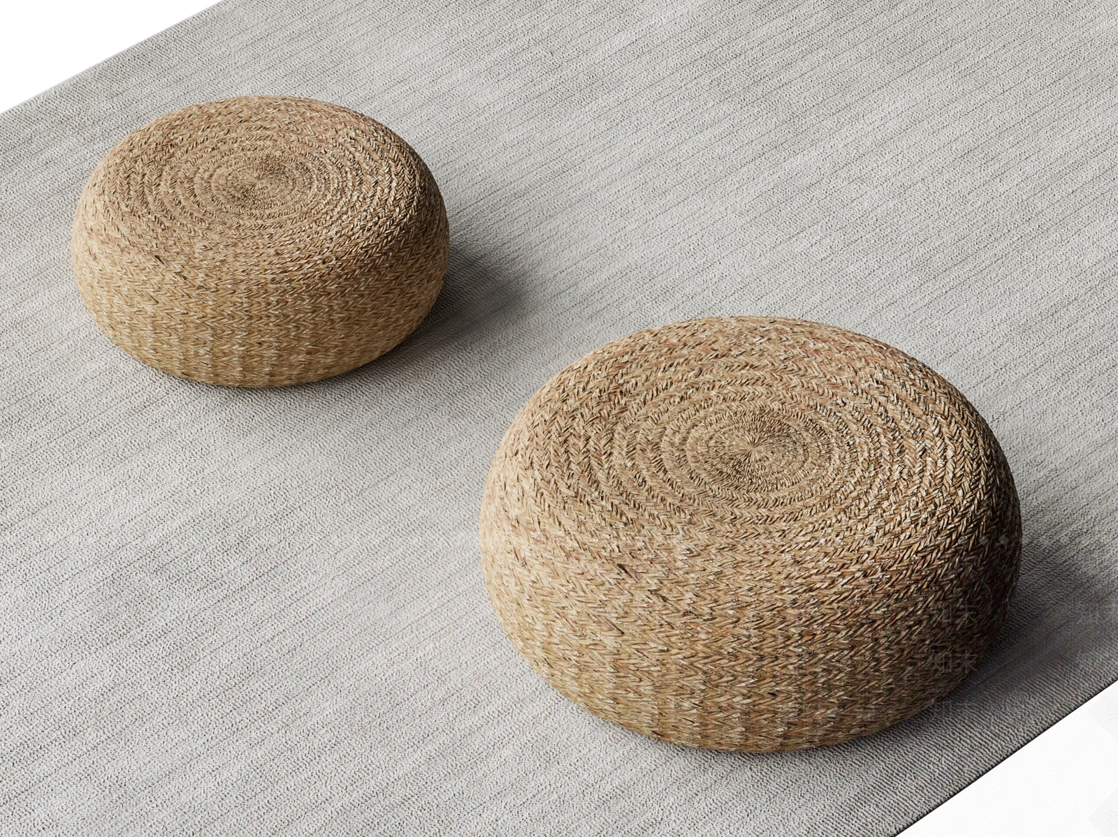 日式坐垫3D模型下载【ID:1168128229】