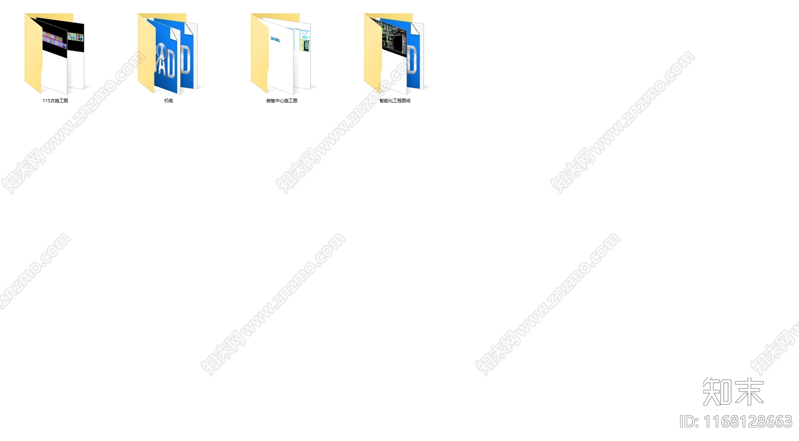 现代售楼处cad施工图下载【ID:1168128663】