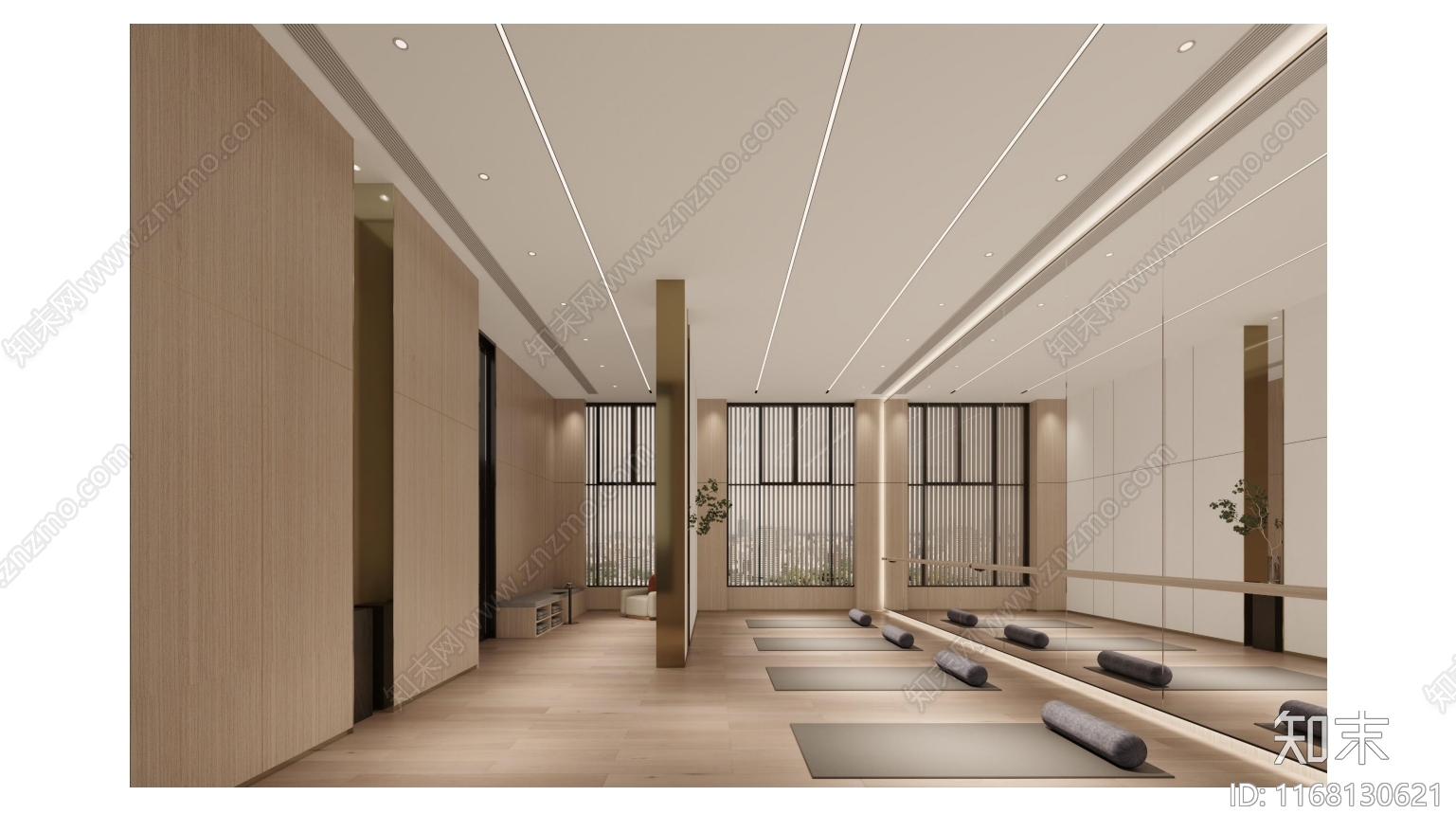 现代轻奢其他工装空间施工图下载【ID:1168130621】