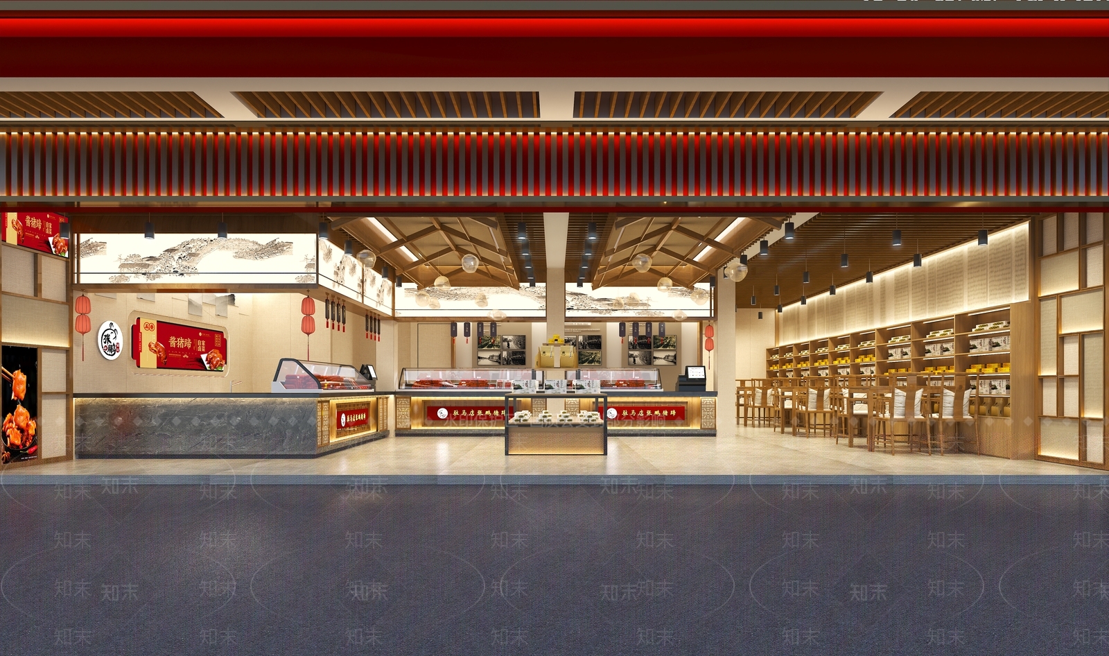 现代快餐店3D模型下载【ID:1168132329】