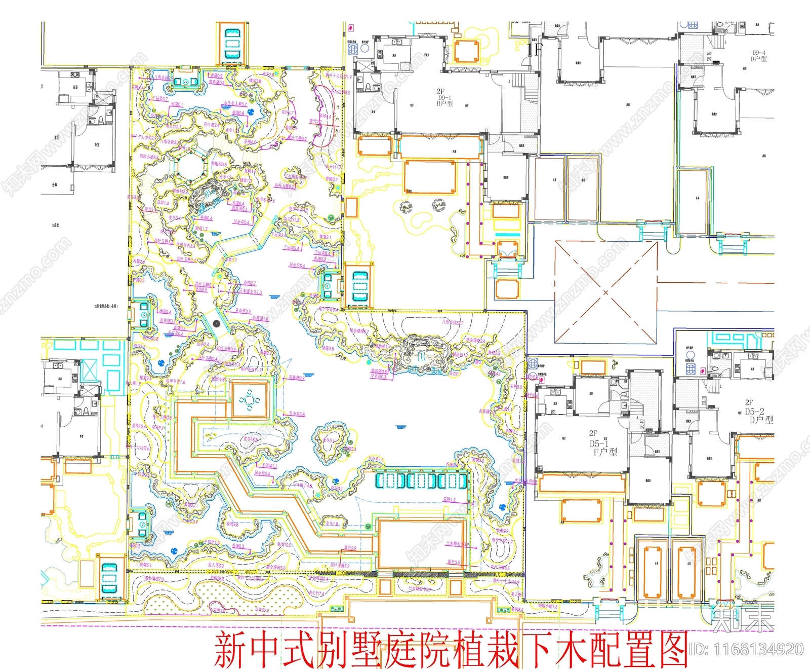 现代新中式庭院施工图下载【ID:1168134920】