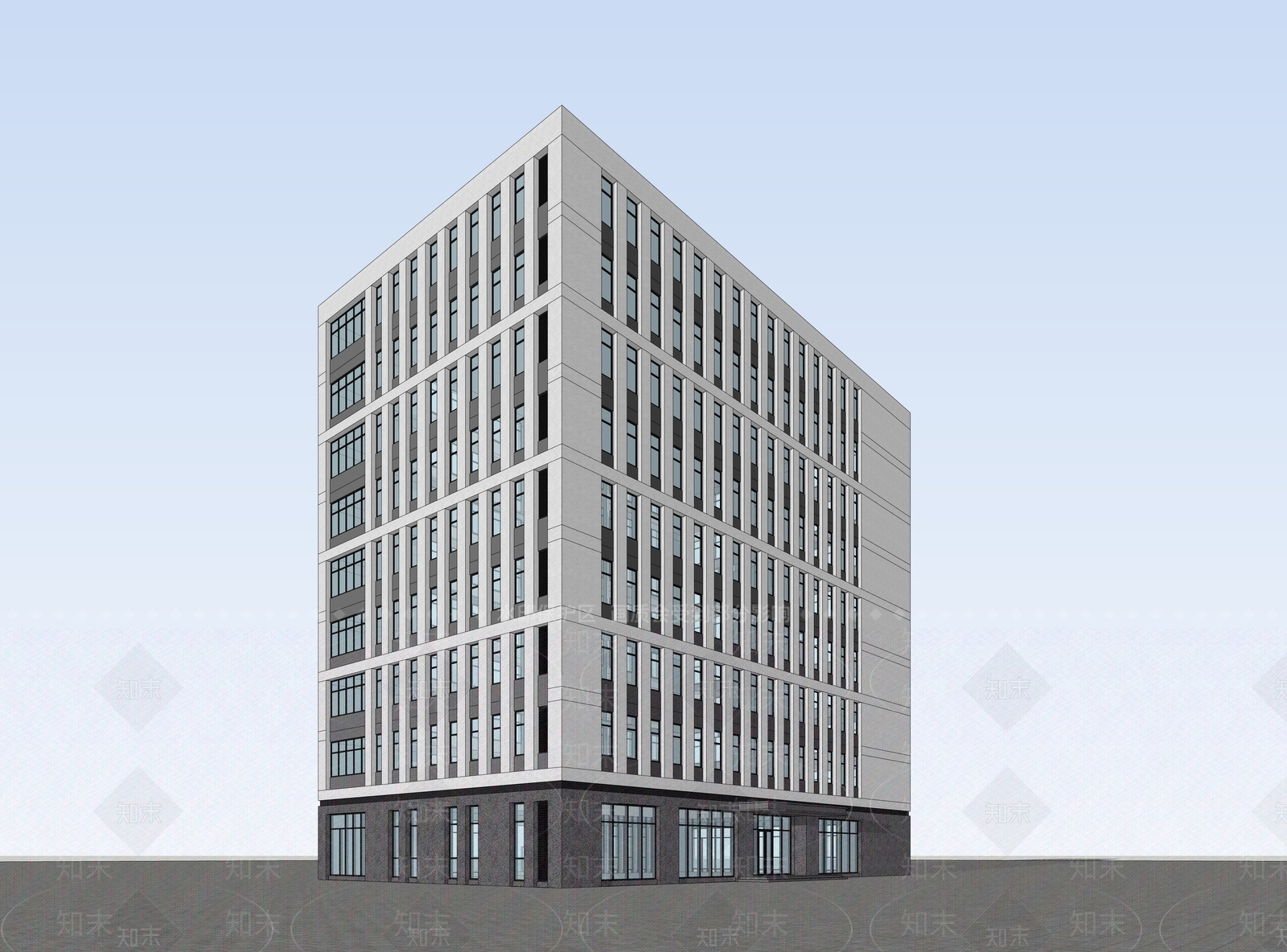 现代厂房SU模型下载【ID:1168139162】