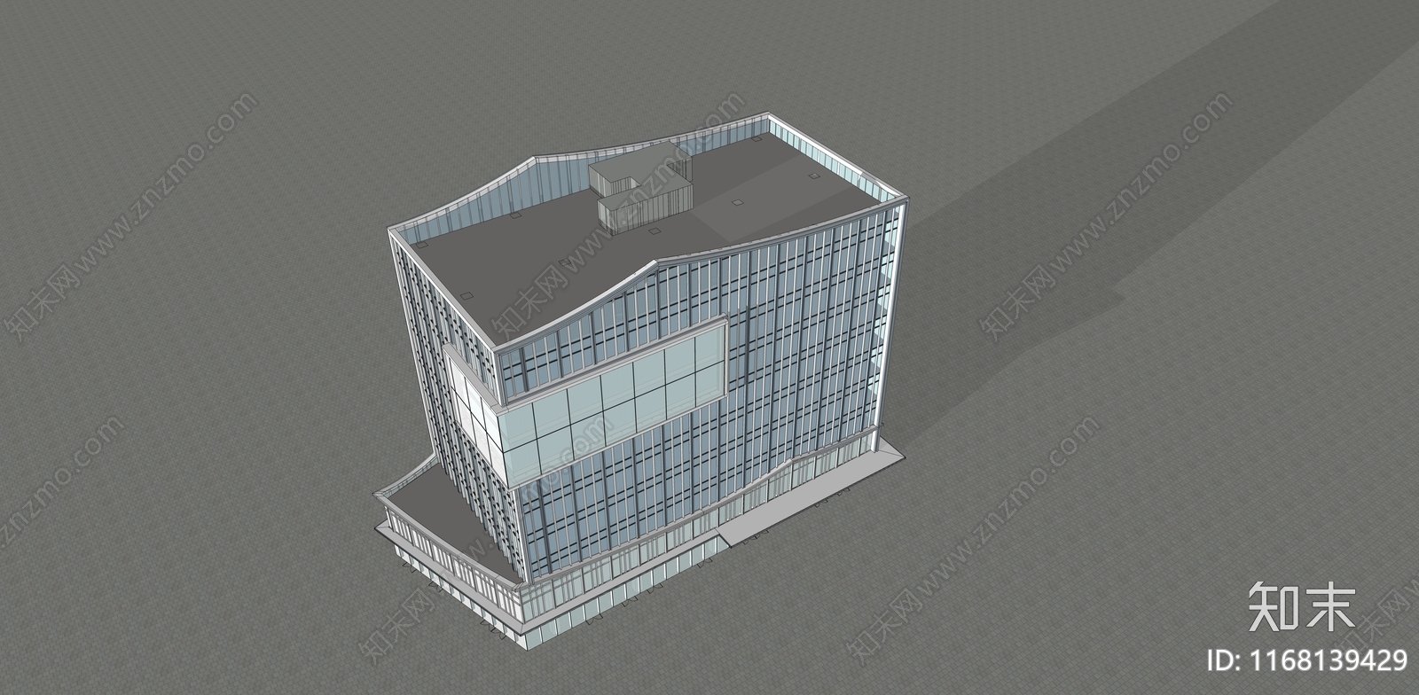 现代办公楼SU模型下载【ID:1168139429】