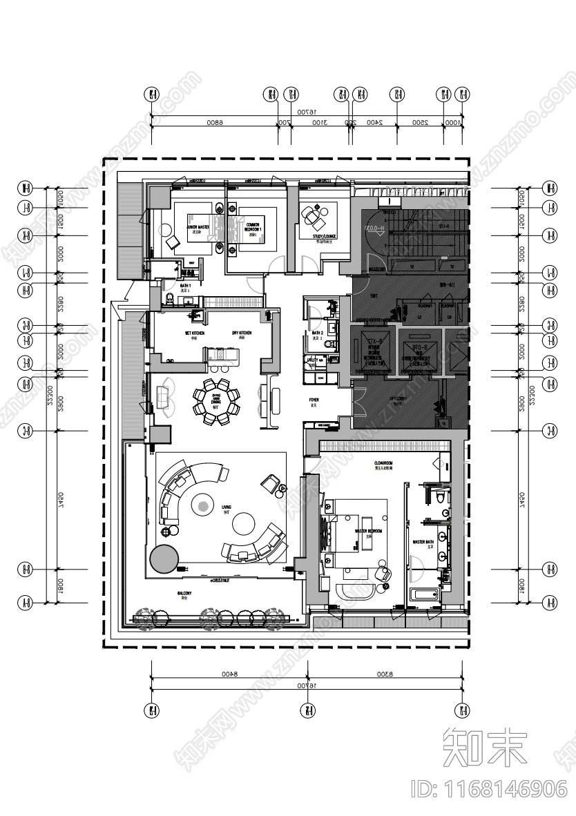 工装平面图cad施工图下载【ID:1168146906】