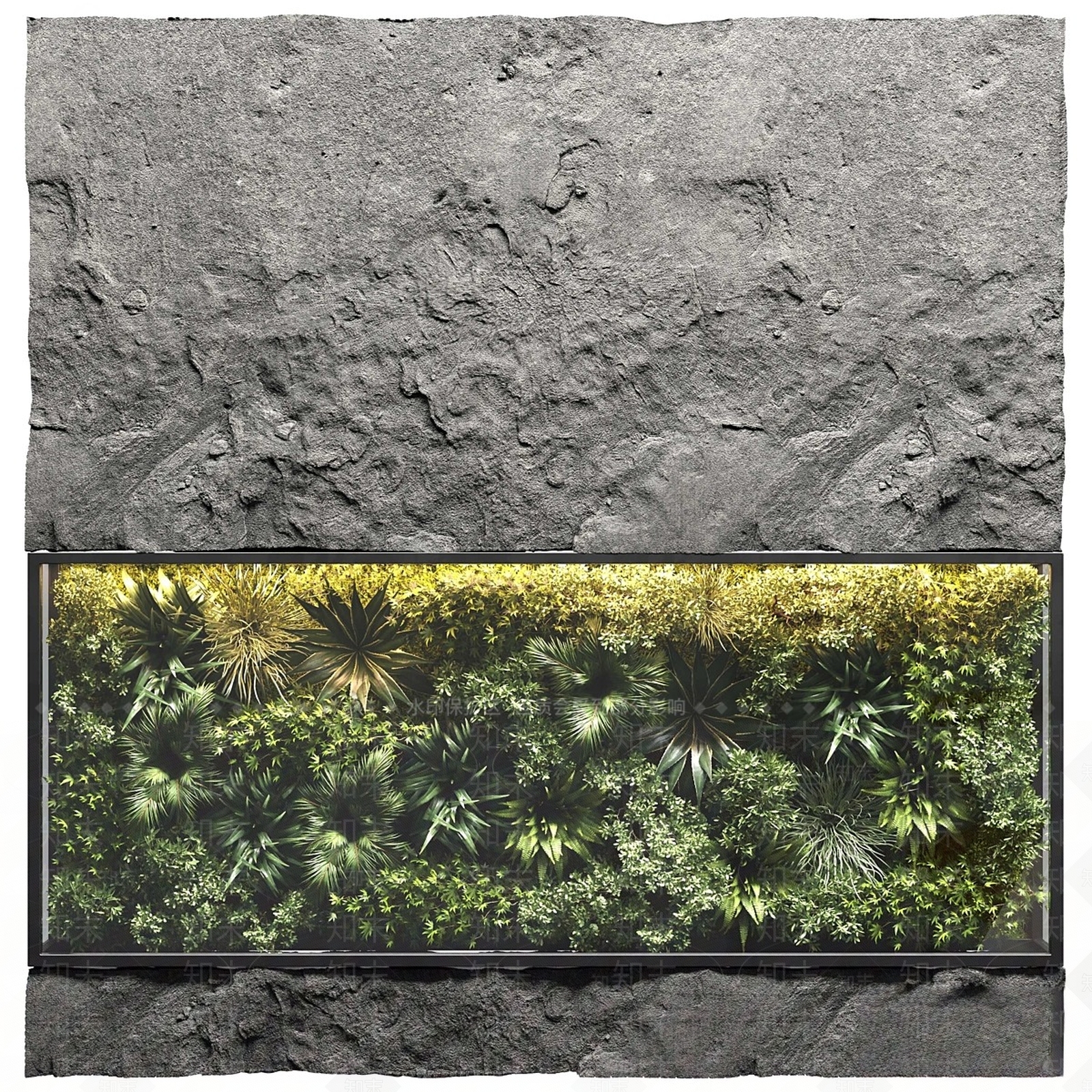 绿植墙3D模型下载【ID:1168158820】
